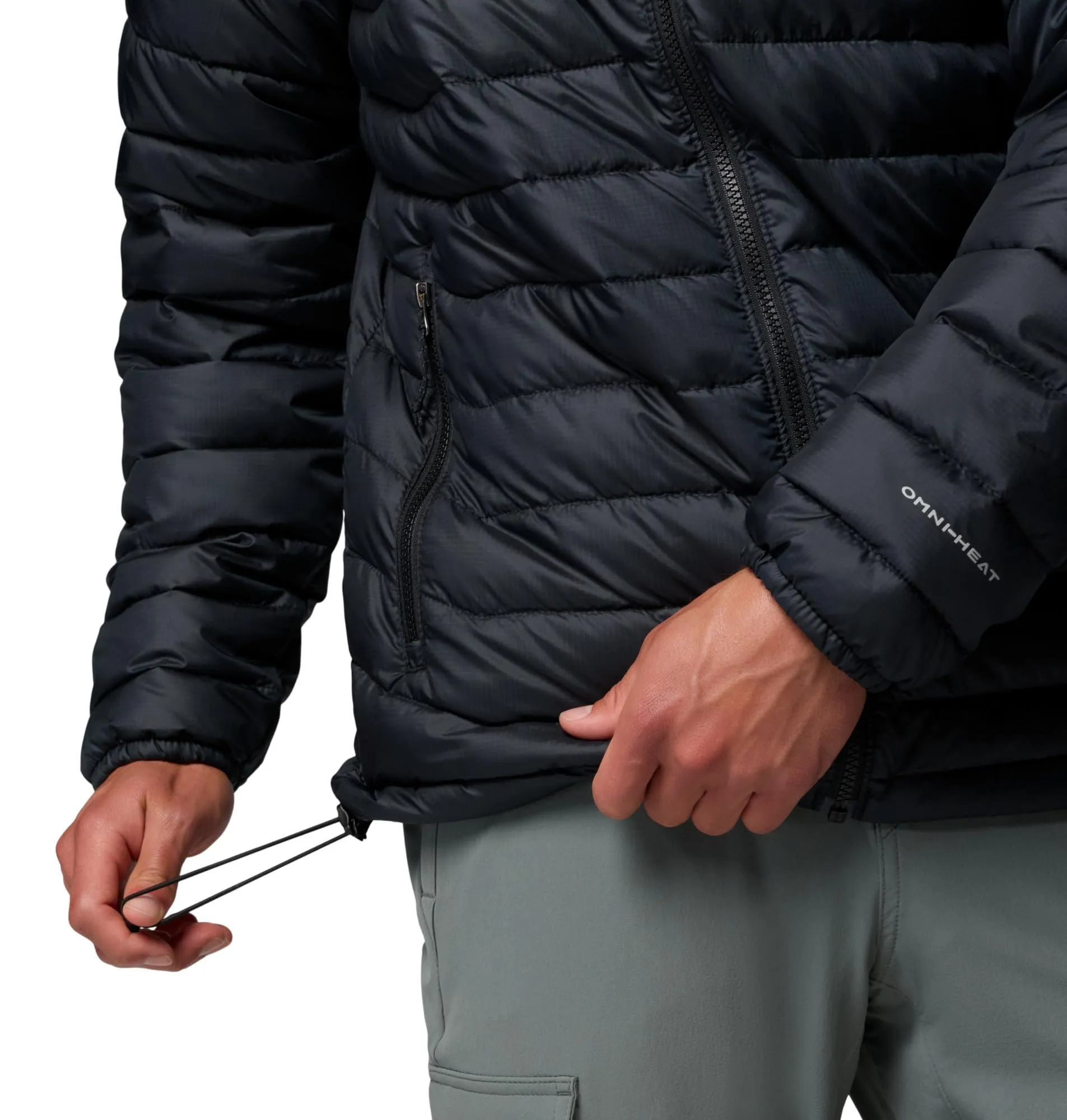 Columbia Powder Lite 2 Men's Down Jacket, Ripstop Black, S - immagine 8