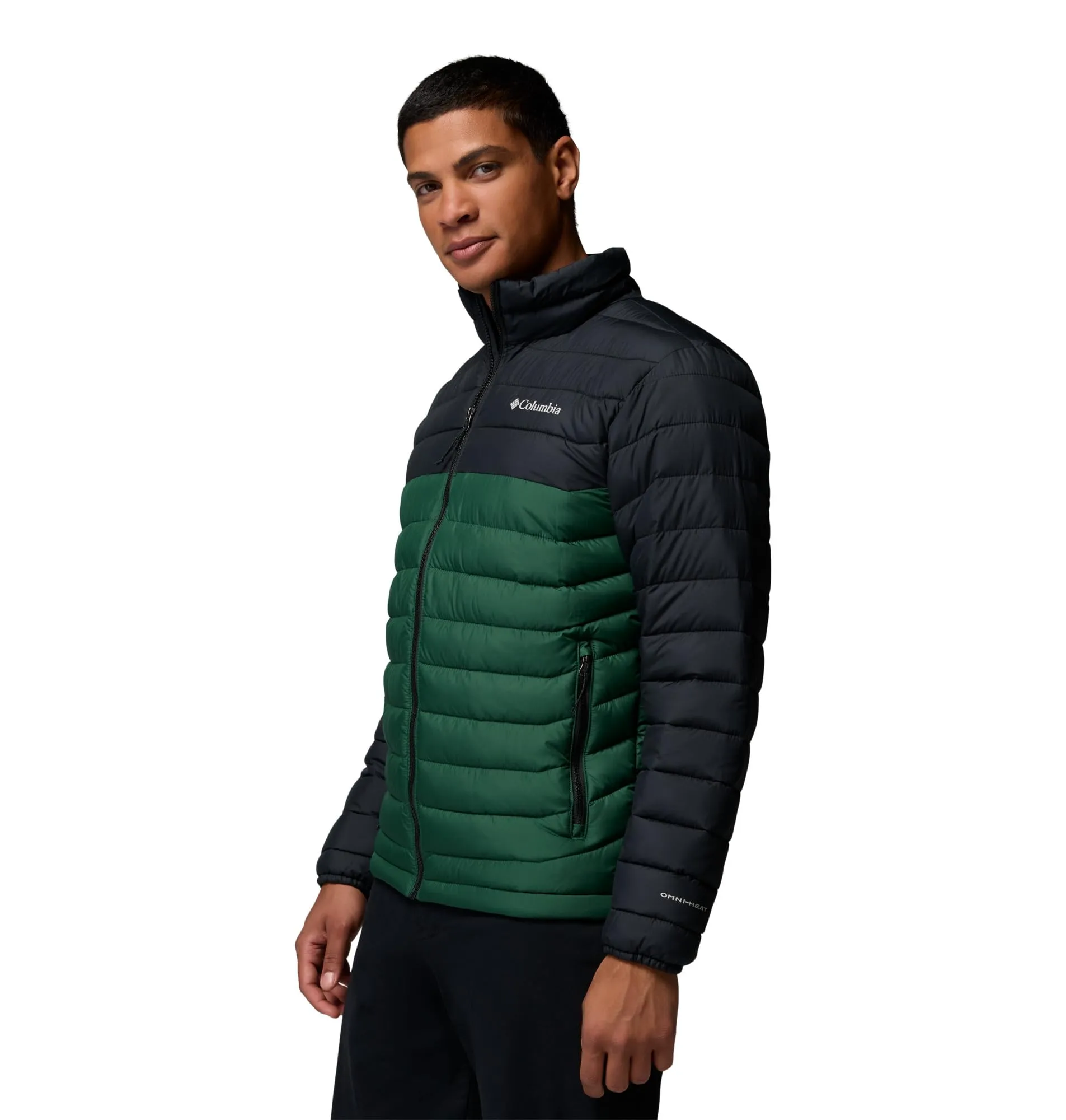 Columbia Powder Lite 2 Men's Down Jacket - Rainforest/Black, M - immagine 4