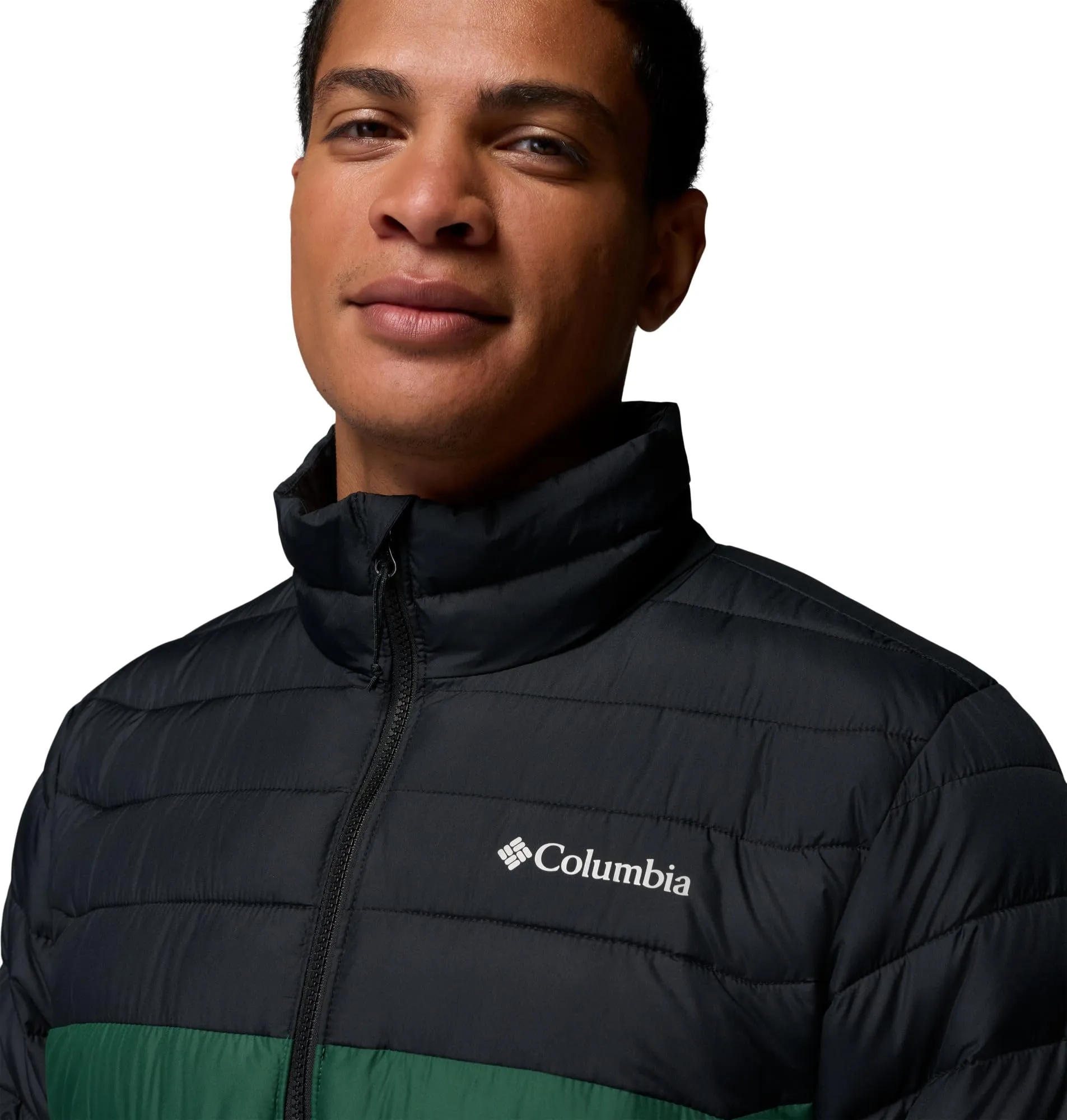 Columbia Powder Lite 2 Men's Down Jacket - Rainforest/Black, M - immagine 7