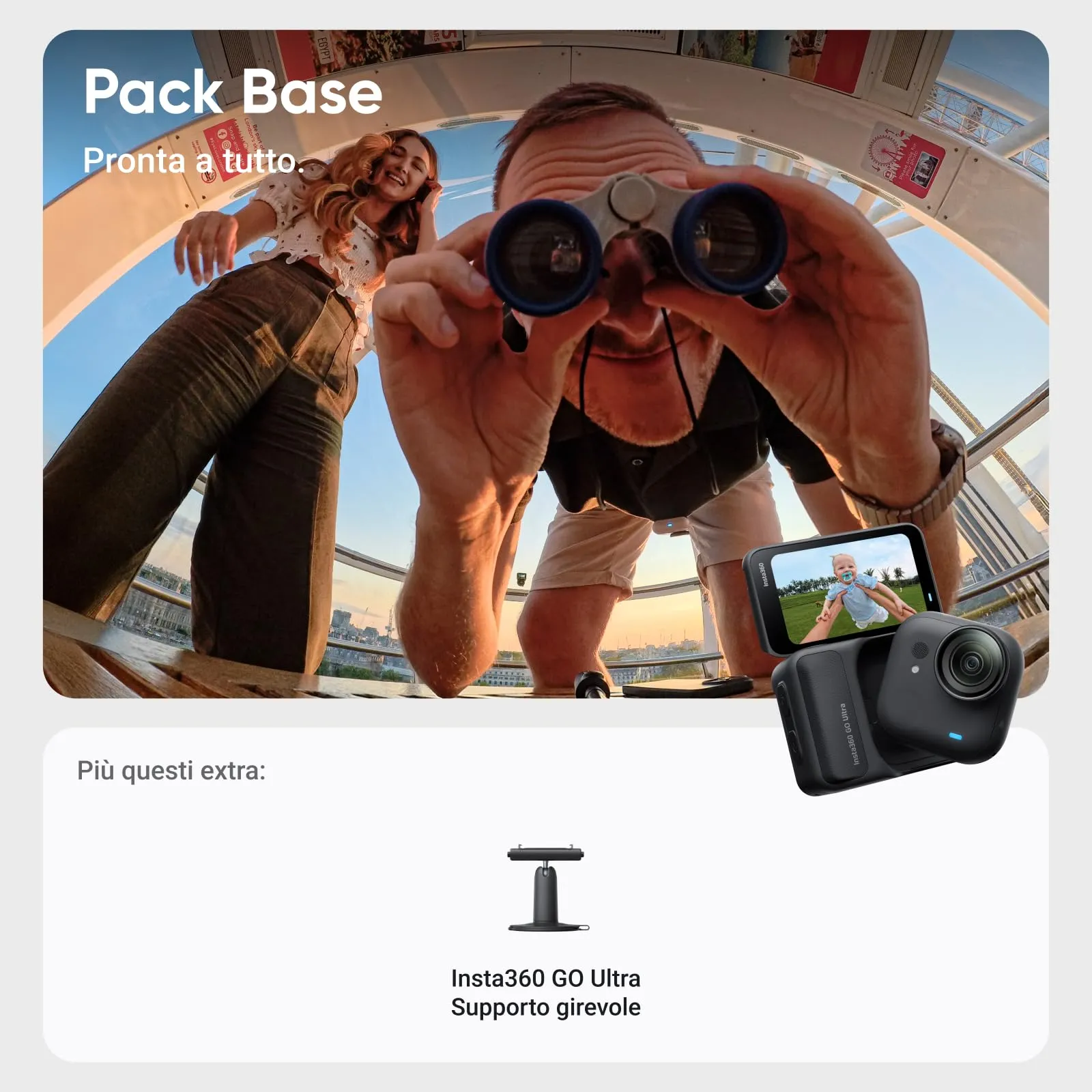 Insta360 GO Ultra Pack Base Nero Notte - immagine 10