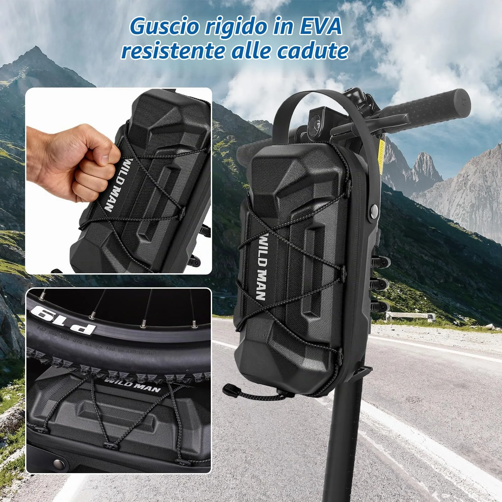 flintronic Borsa per Monopattino Elettrico, 2L Impermeabile per Xiaomi Ducati Ninebot ES1 ES2 ES3 ES4 - immagine 5