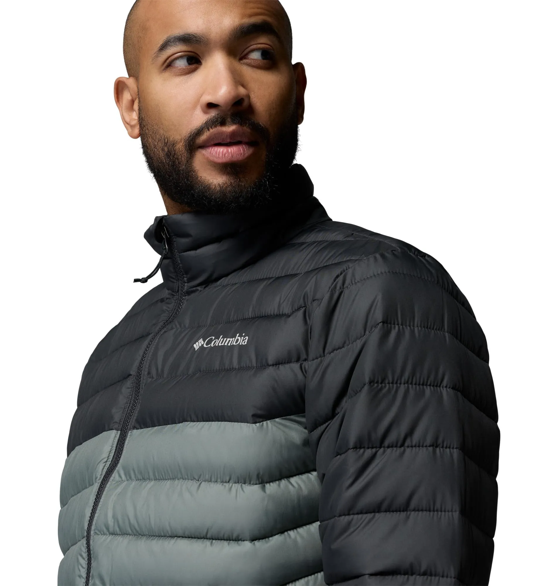 Columbia Powder Lite 2 Men's Down Jacket, Sedona Sage/Shark, S - immagine 7