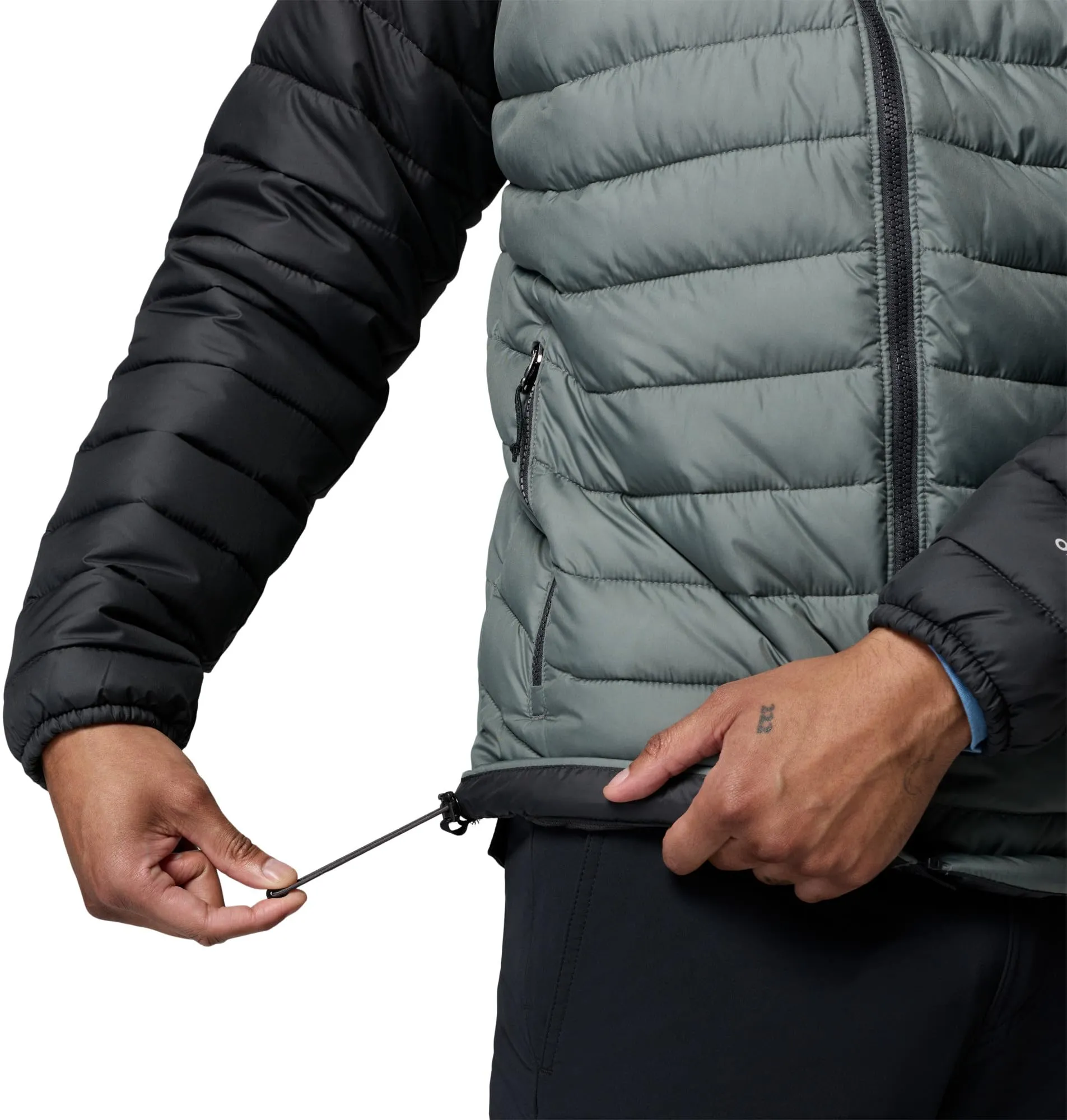Columbia Powder Lite 2 Men's Down Jacket, Sedona Sage/Shark, XL - immagine 8