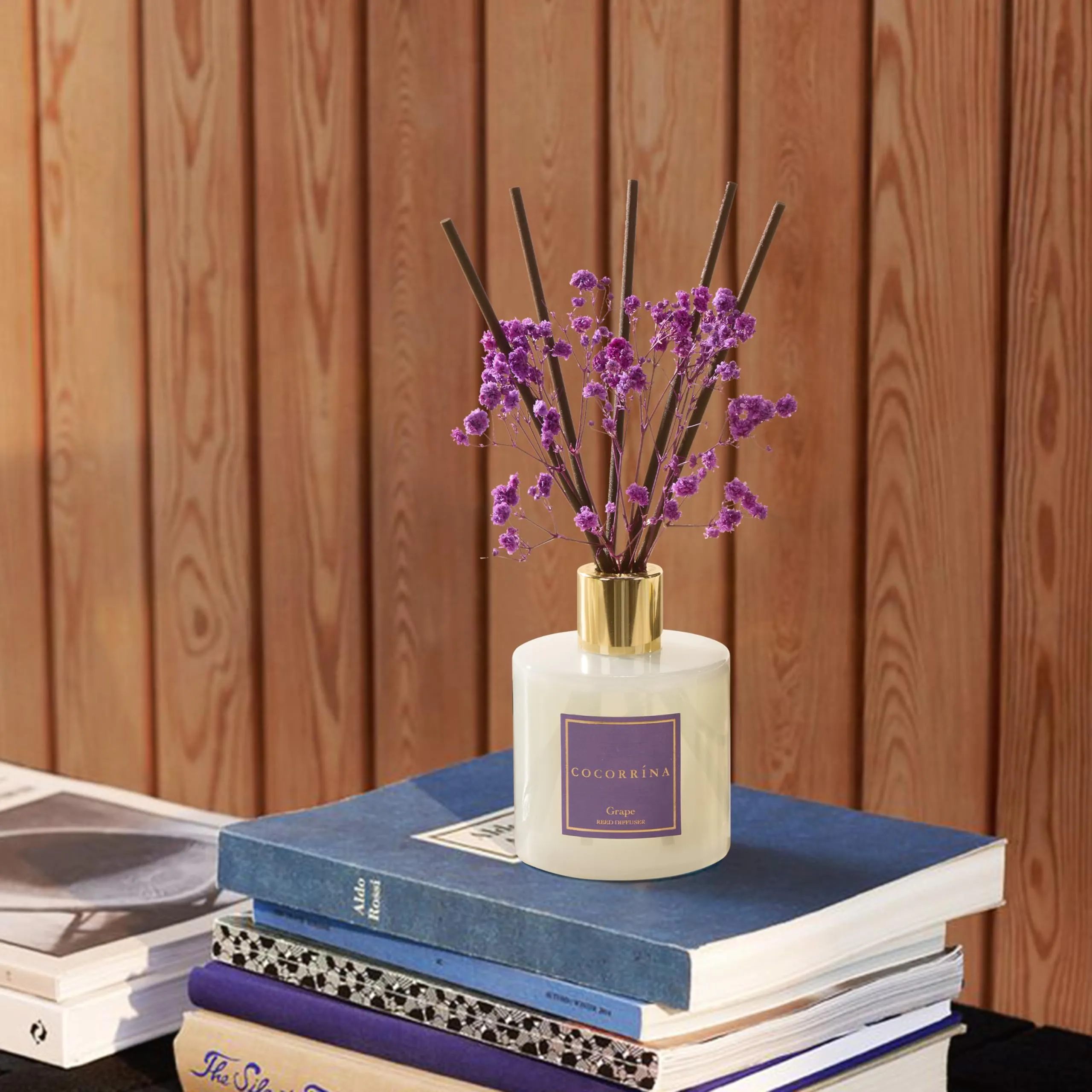 COCORRÍNA Diffusore Profumo Ambiente Grape con Bastoncini, 200ml - immagine 3