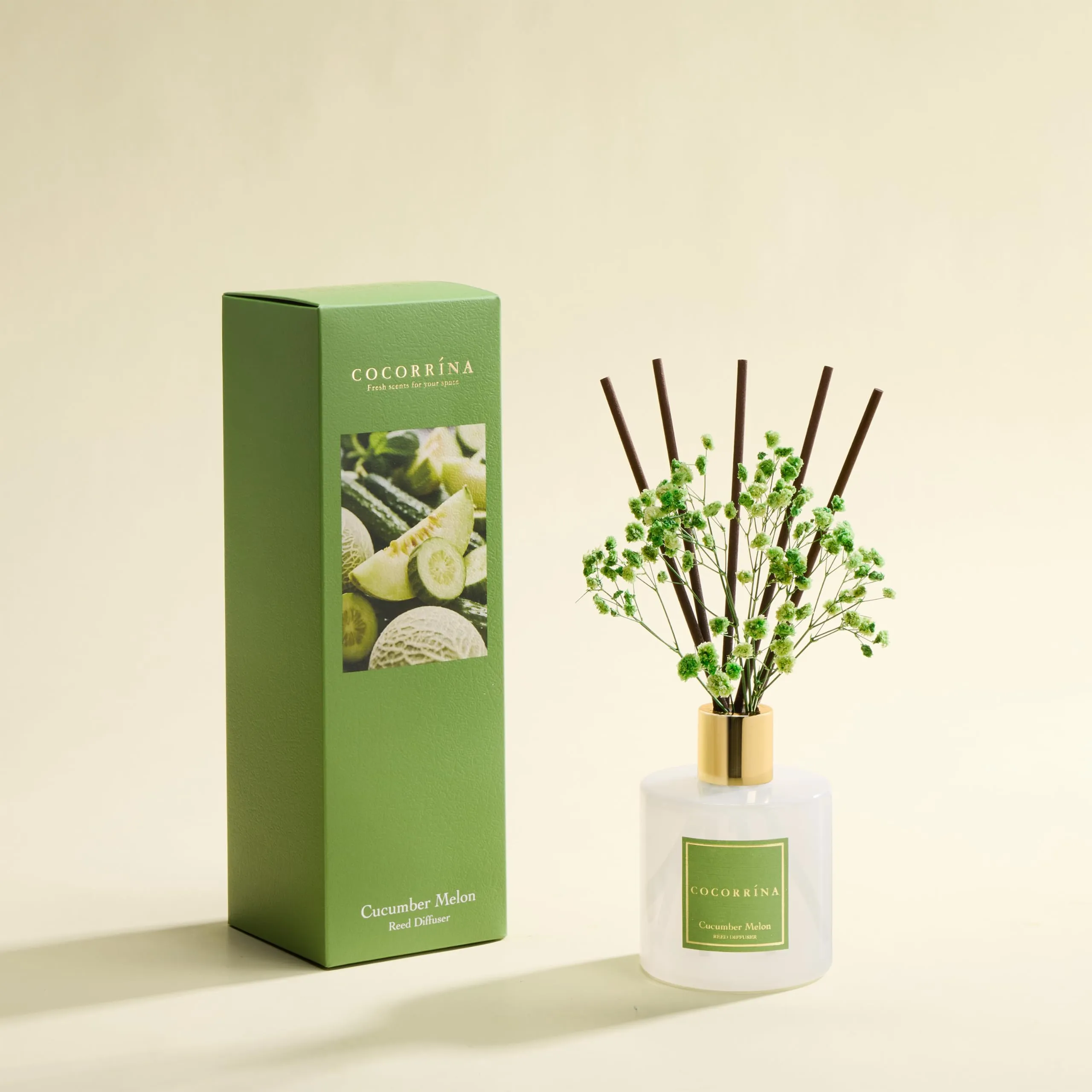 COCORRÍNA Diffusore Profumo Ambiente Cucumber Melon, 200ml - immagine 2
