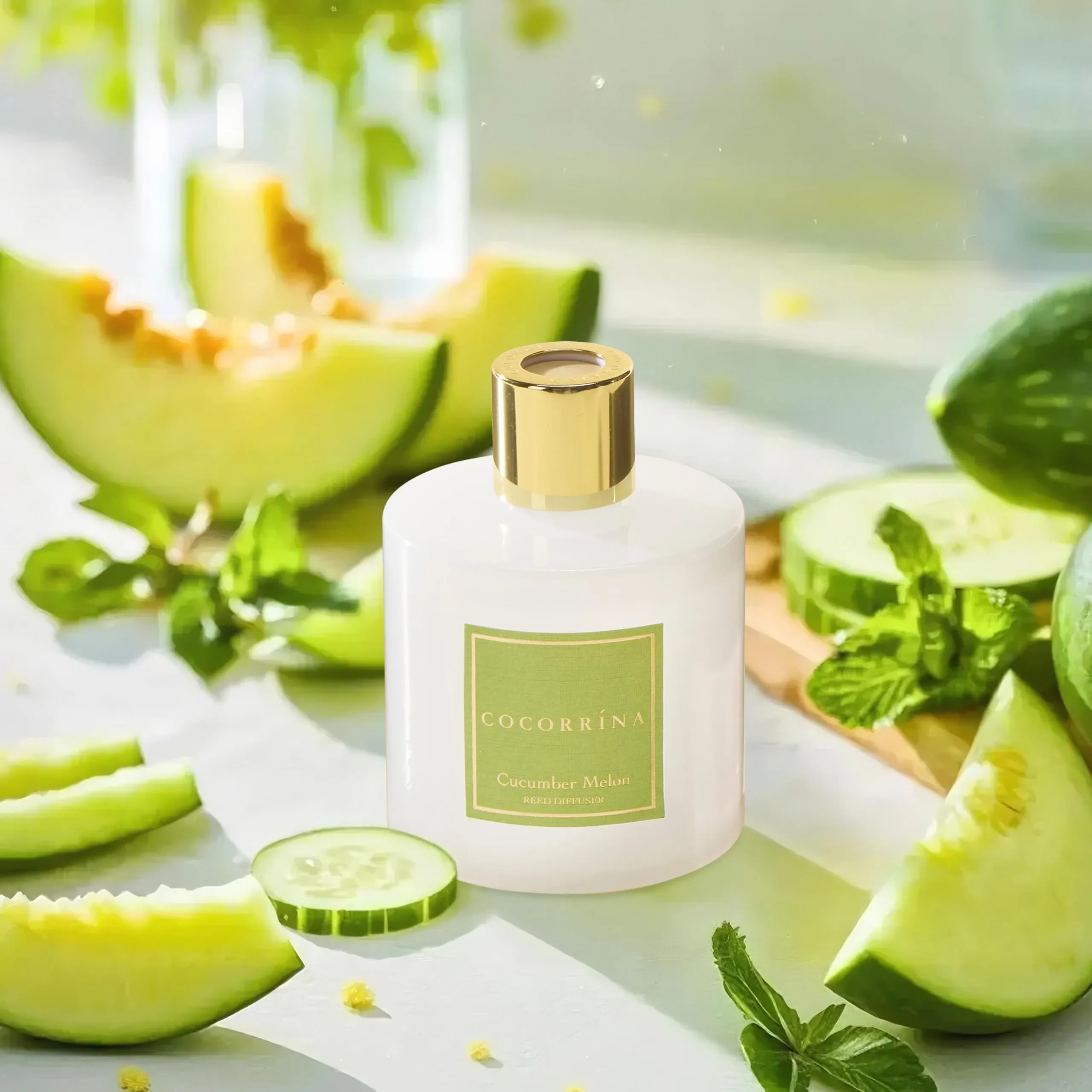 COCORRÍNA Diffusore Profumo Ambiente Cucumber Melon, 200ml - immagine 4