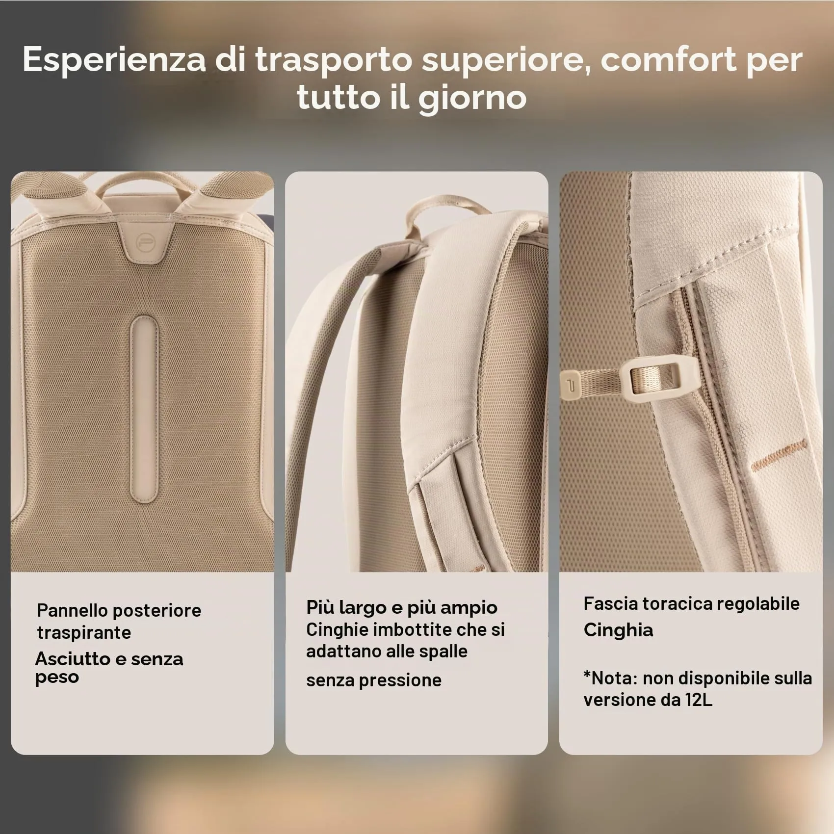 PGYTECH OneGo Lite Zaino per Fotocamera 12L, Resistente all'Acqua (Nero) - immagine 4