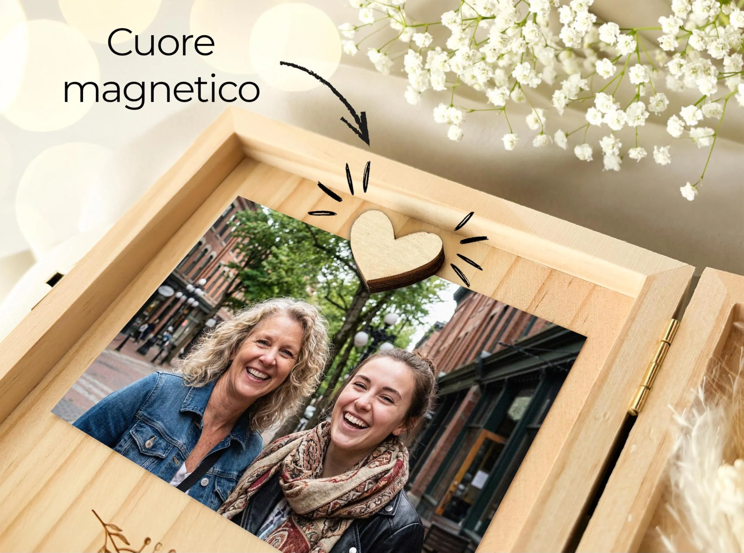 Joli Coon Cofanetto Regalo Zia in Legno, 14 x 14 x 3 cm - immagine 6