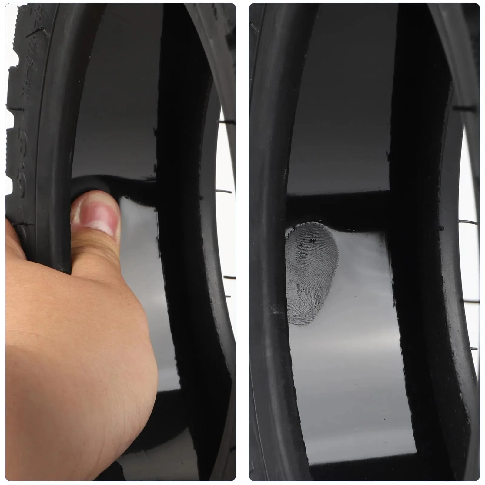 myBESTscooter Pneumatici senza camera d'aria con gel autoriparante 10 x 2,75-6,5 per scooter elettrici, gomma, con valvola - immagine 5