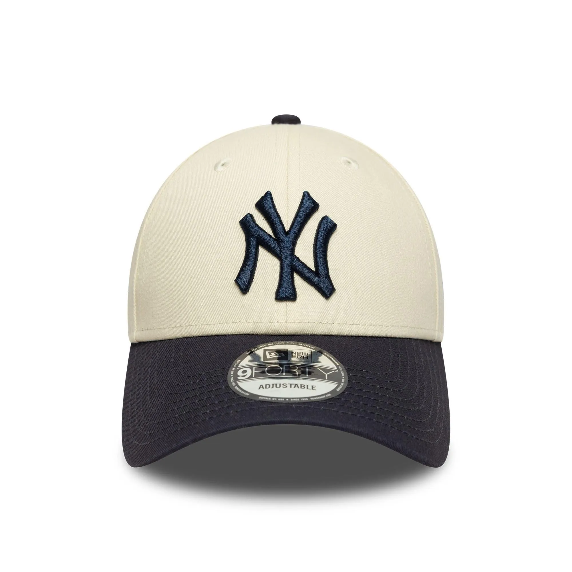 New Era New York Yankees MLB 9Forty Colour Block Cap - Beige Blue - immagine 2