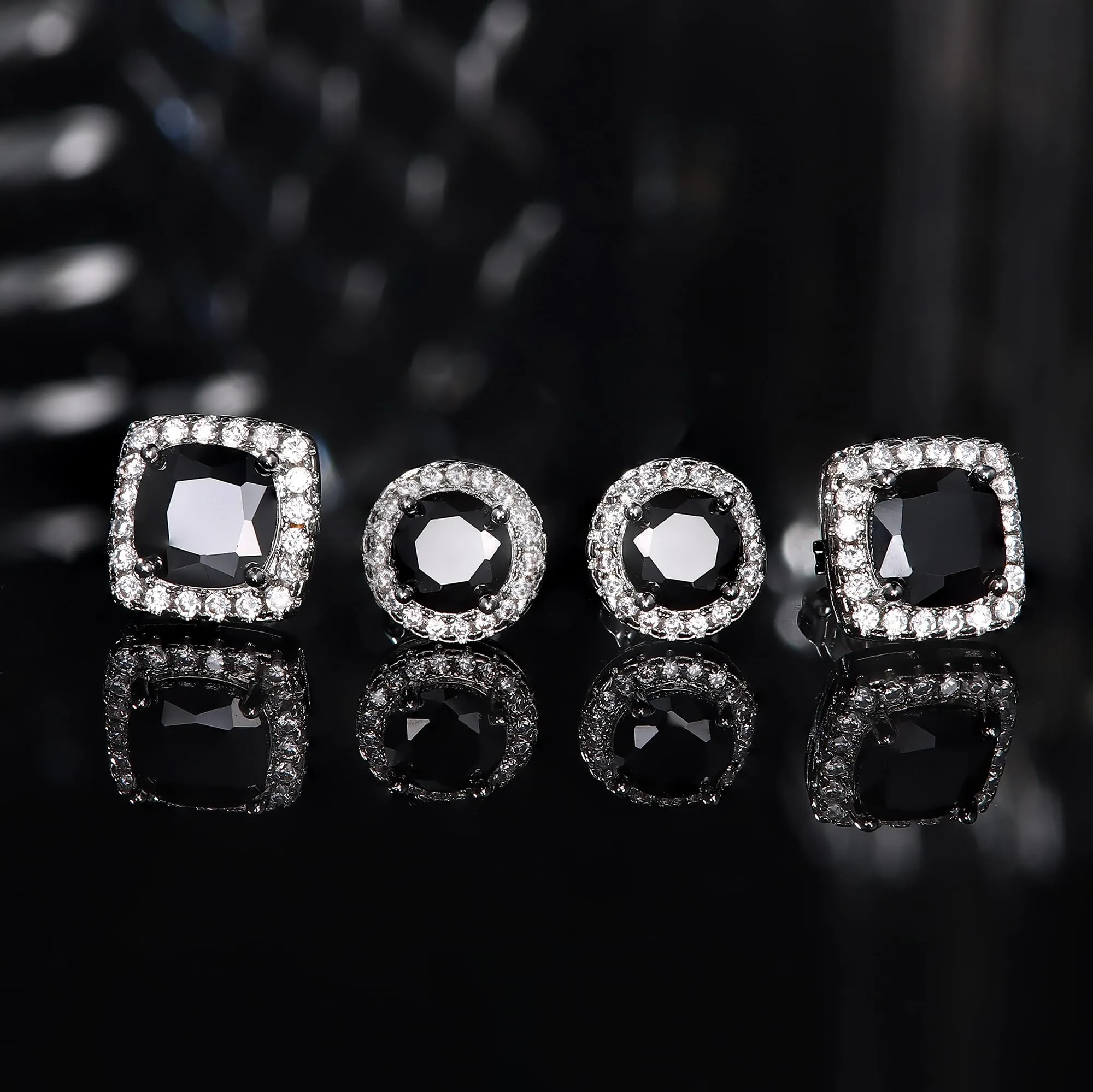Dochais Orecchini in Argento Sterling 925 con Zirconi Cubici per Uomo e Donna - immagine 6