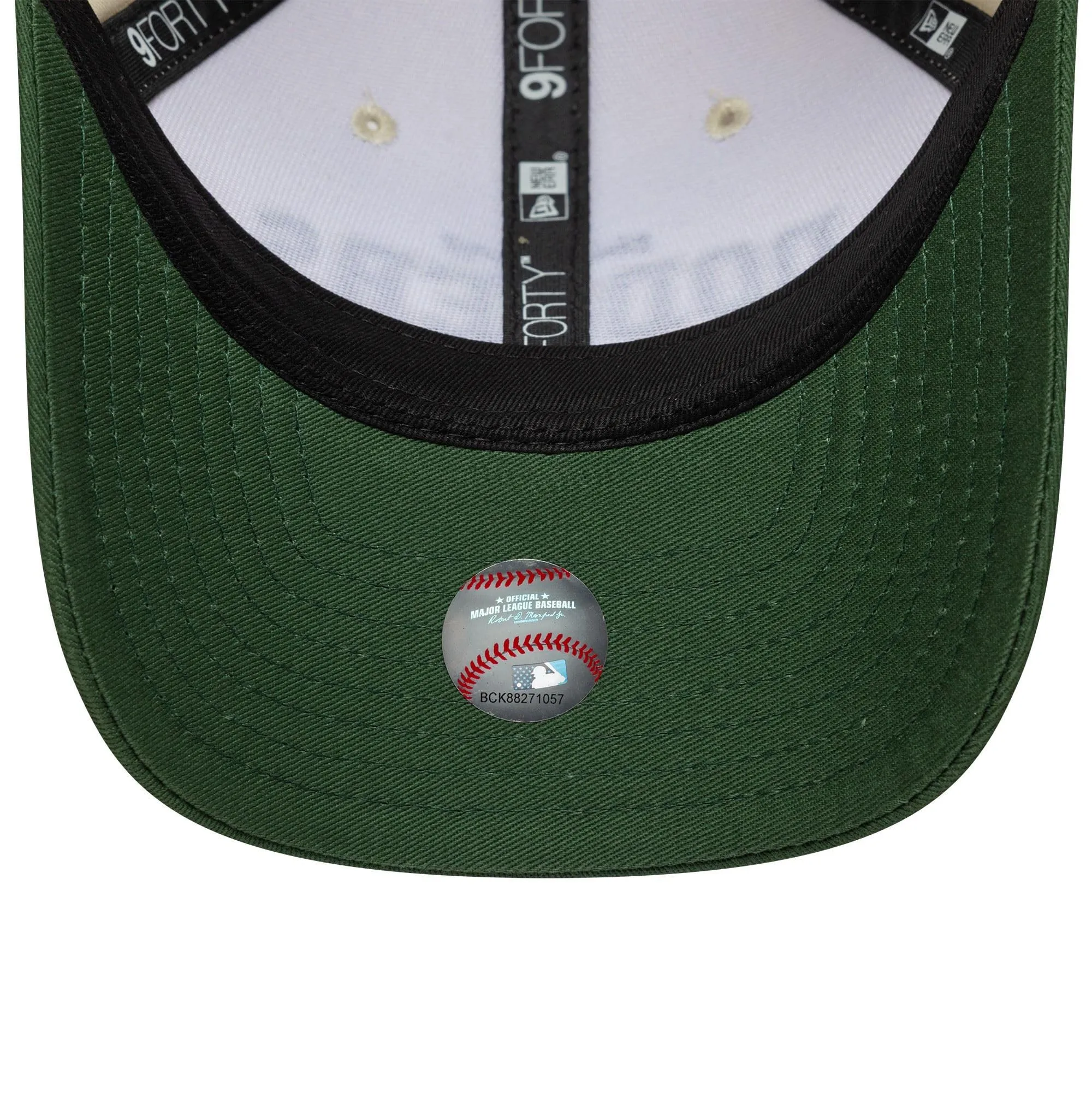 New Era Los Angeles Dodgers MLB Wordmark 9Forty M-Crown Cap - Beige Verde - immagine 5