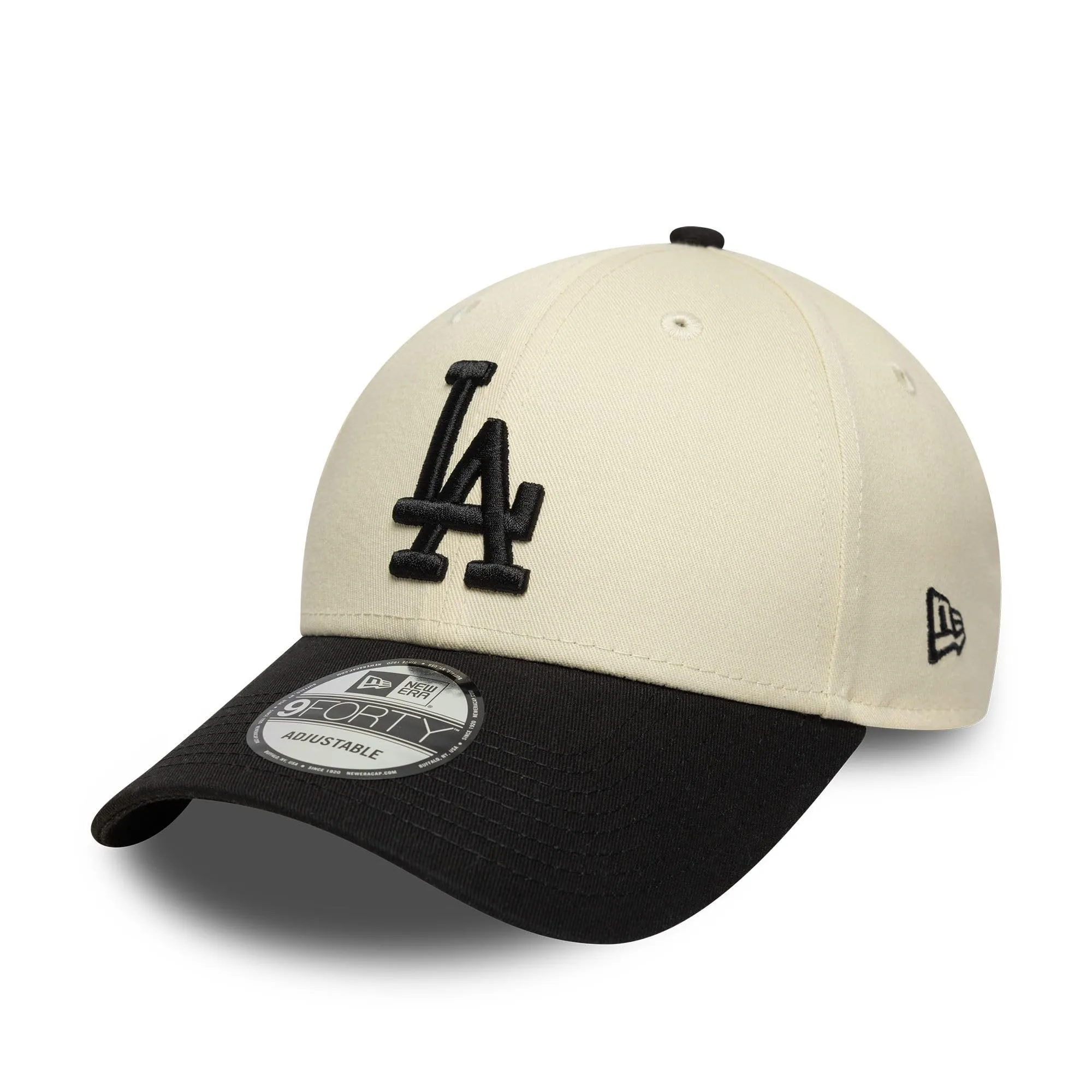 New Era Los Angeles Dodgers MLB 9Forty Colour Block Cap - Beige/Black - immagine 1