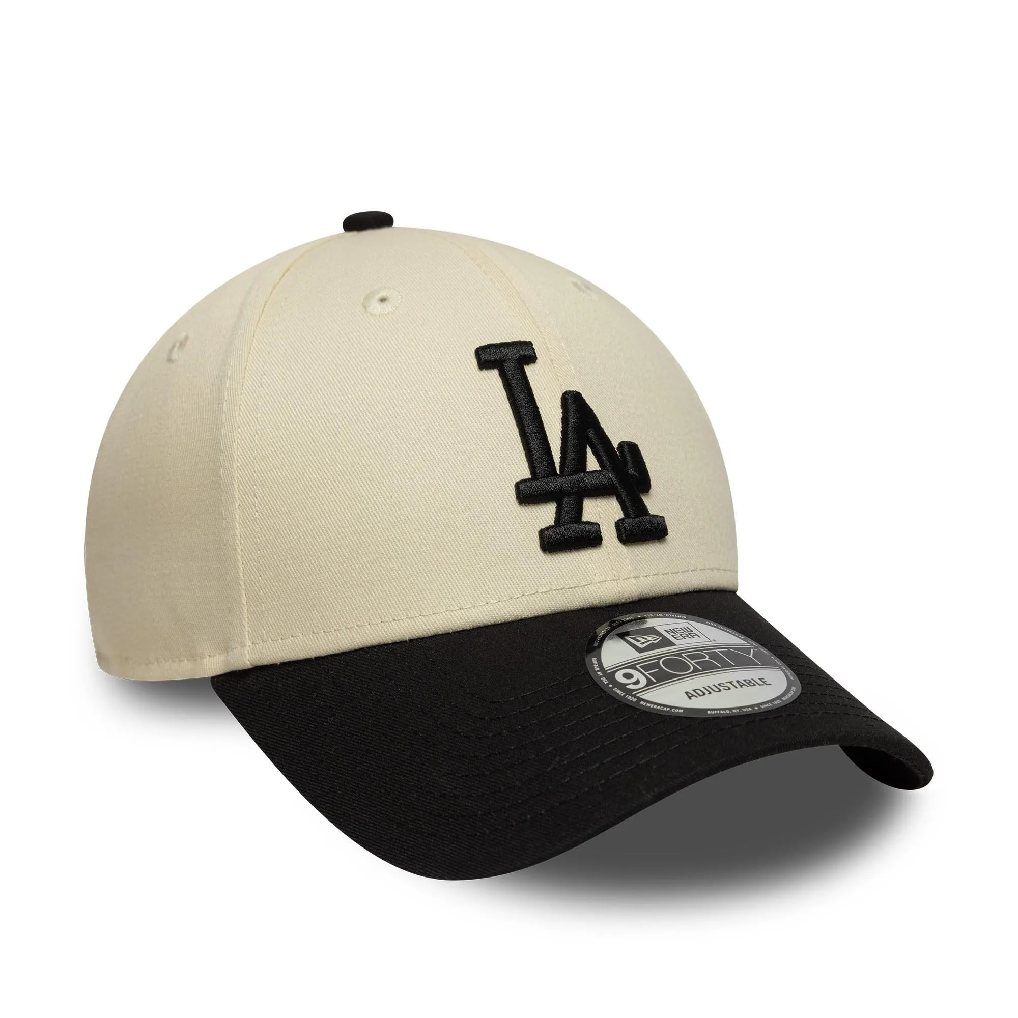 New Era Los Angeles Dodgers MLB 9Forty Colour Block Cap - Beige/Black - immagine 3