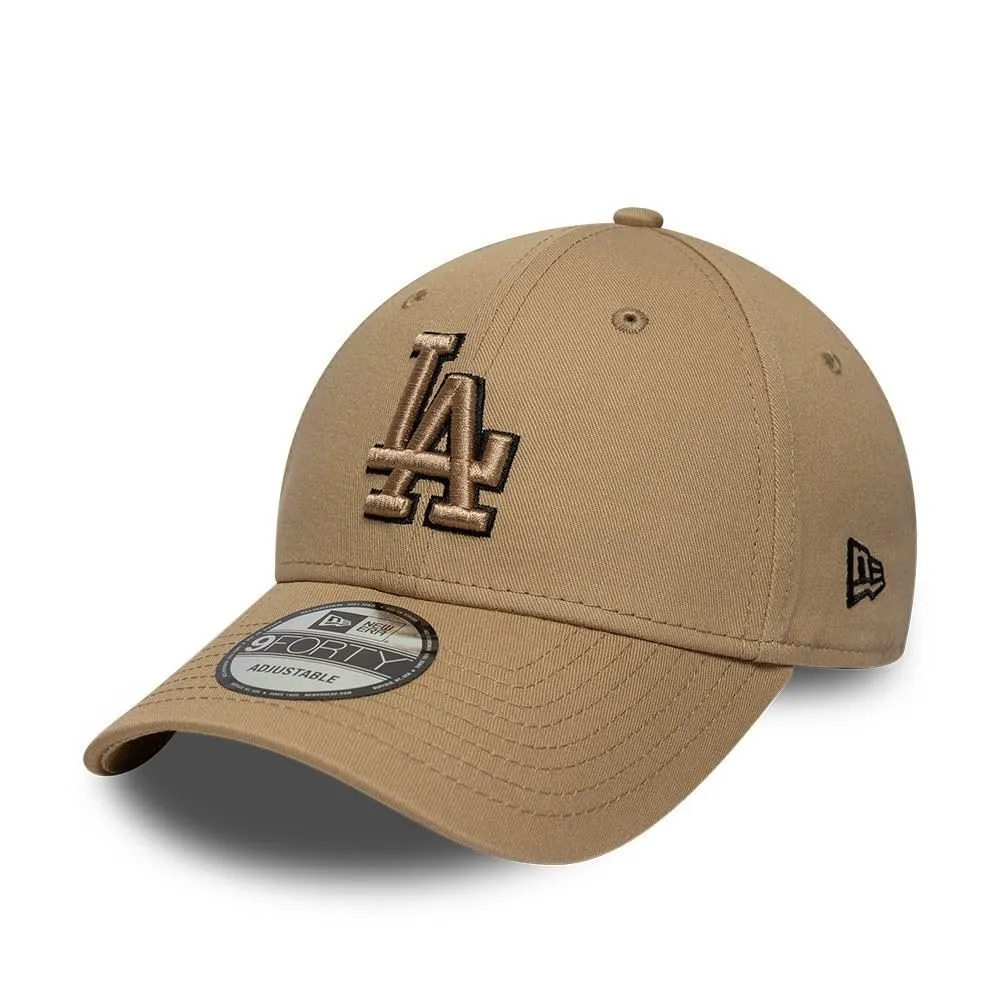 New Era Los Angeles Dodgers MLB Team Outline 9Forty Cap - Beige - immagine 1