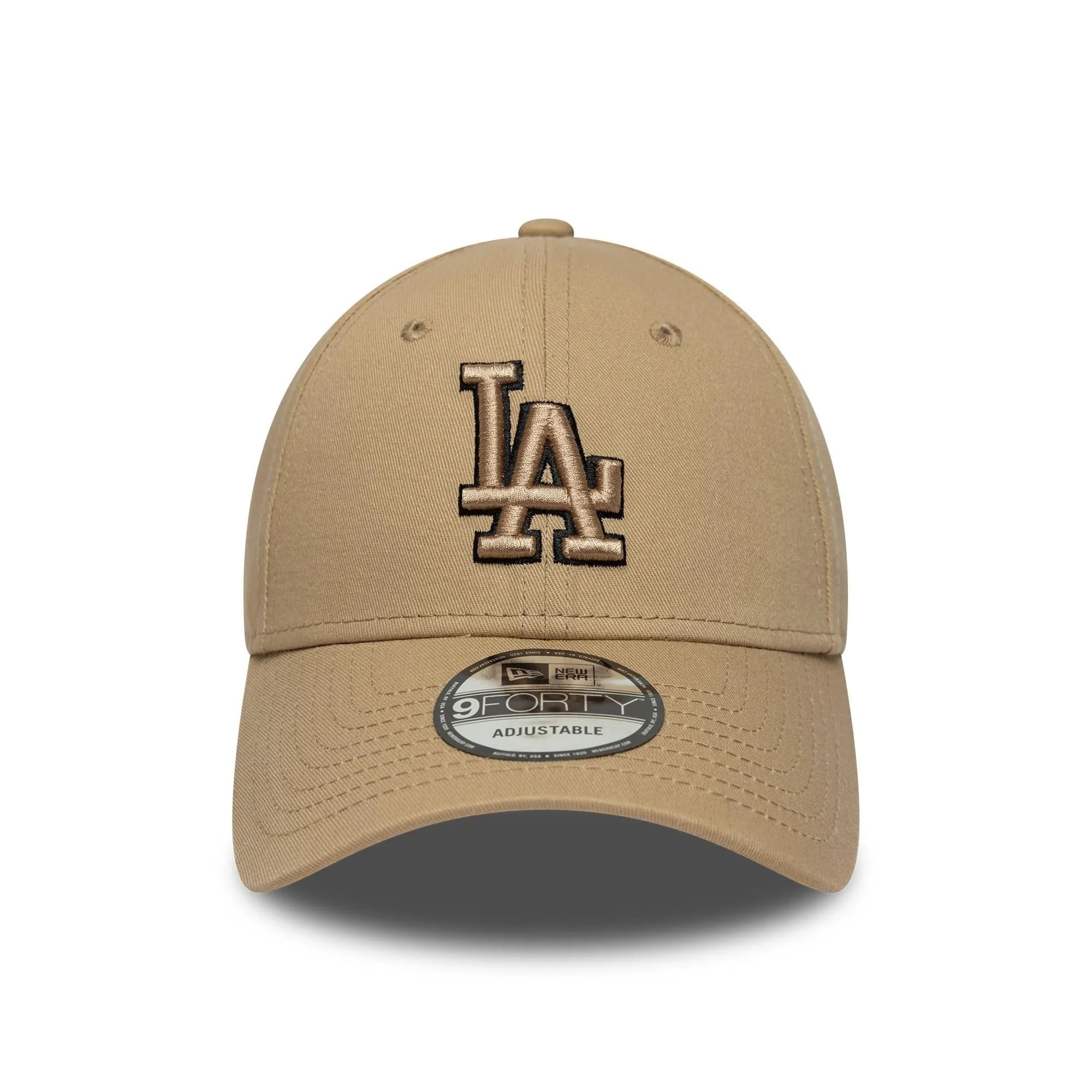 New Era Los Angeles Dodgers MLB Team Outline 9Forty Cap - Beige - immagine 2