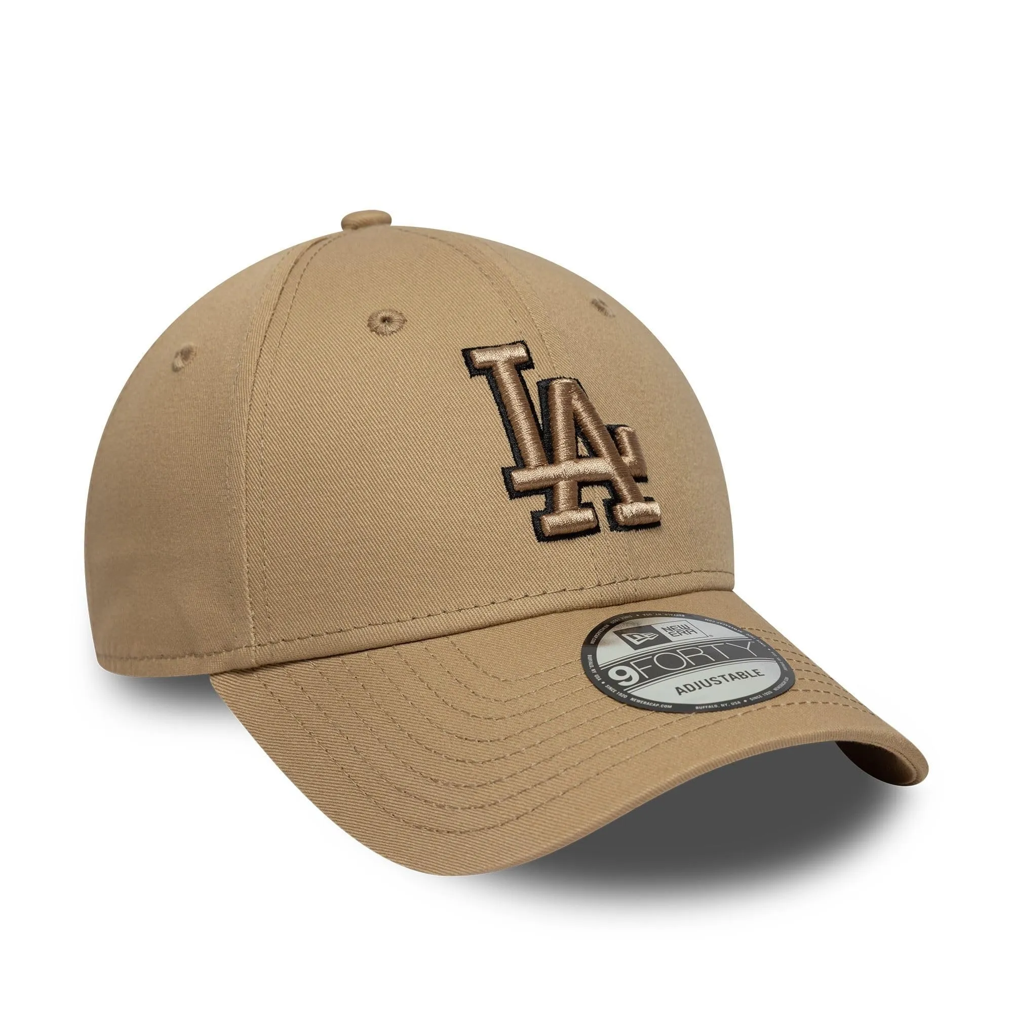 New Era Los Angeles Dodgers MLB Team Outline 9Forty Cap - Beige - immagine 3