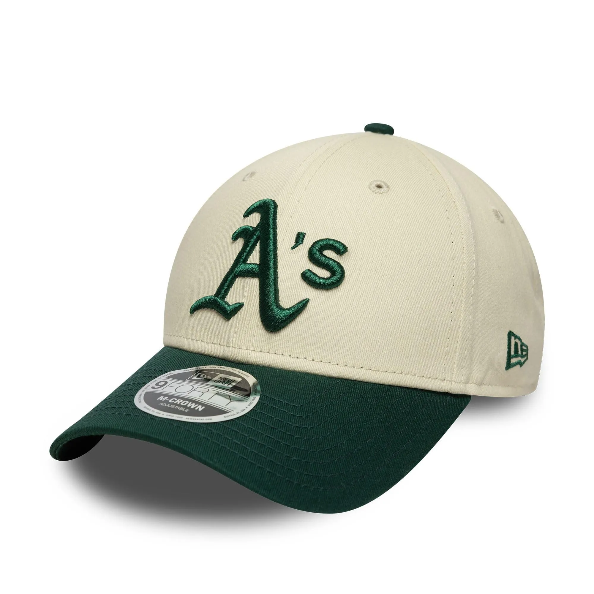 New Era Oakland Athletics MLB Colour Block 9Forty M-Crown Beige Verde - immagine 1