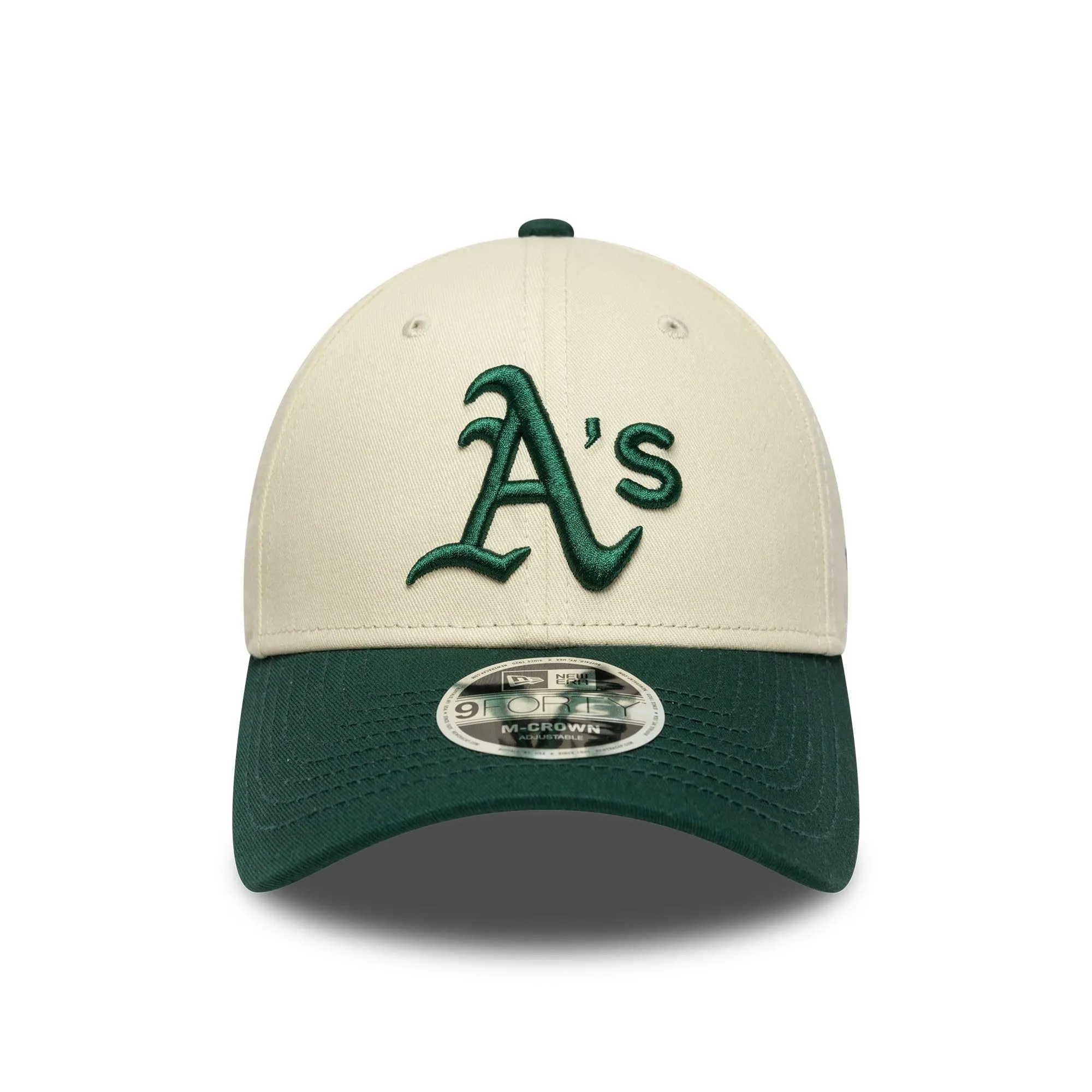 New Era Oakland Athletics MLB Colour Block 9Forty M-Crown Beige Verde - immagine 2