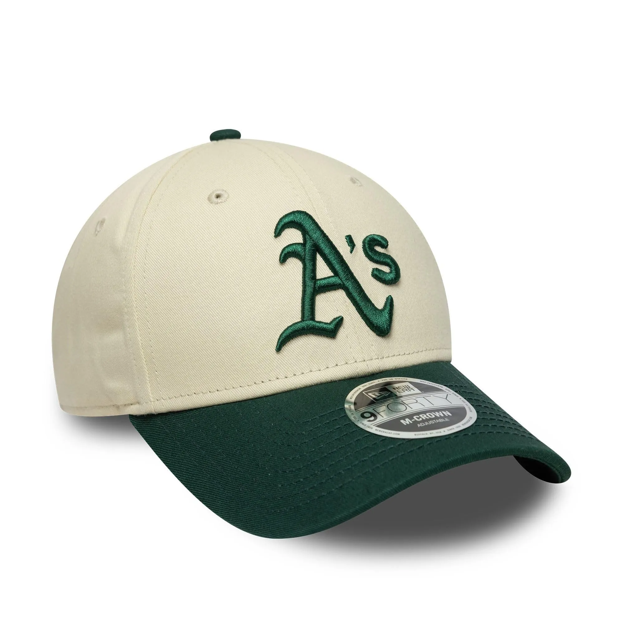 New Era Oakland Athletics MLB Colour Block 9Forty M-Crown Beige Verde - immagine 3