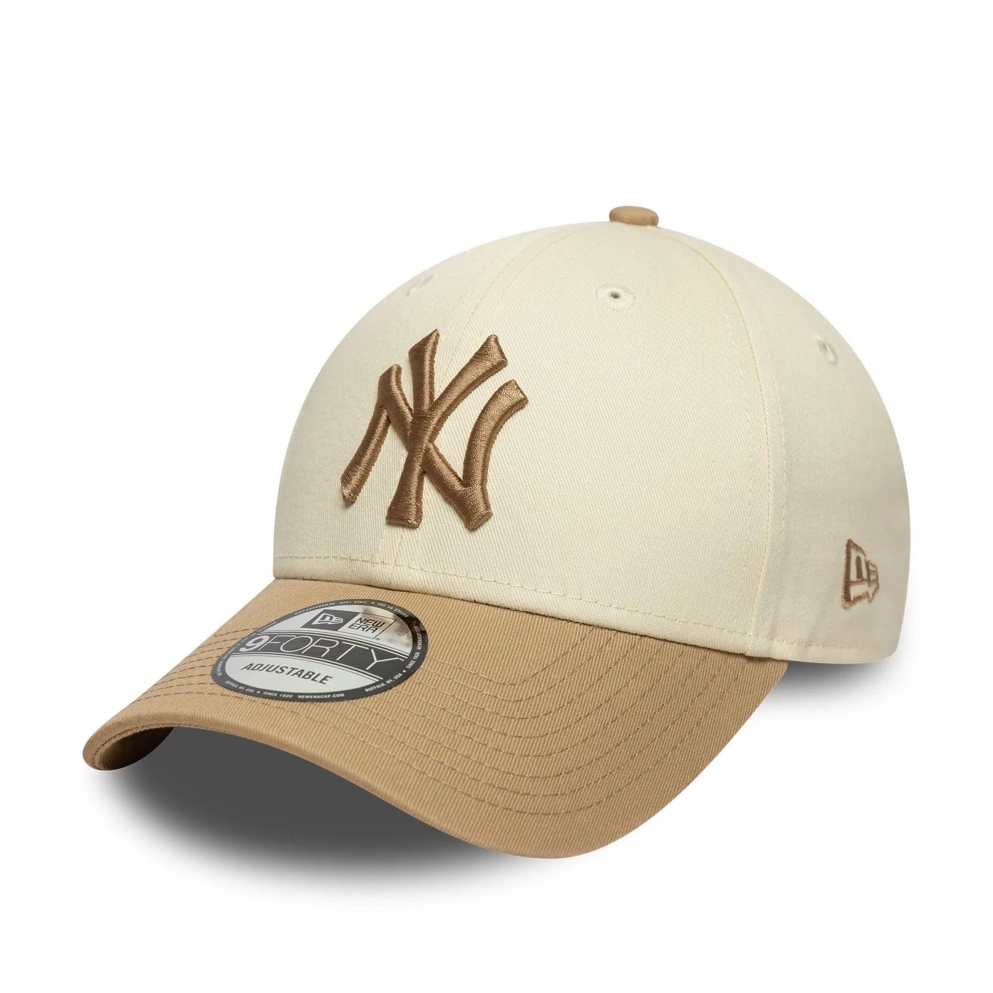 New Era New York Yankees MLB 9Forty Colour Block Cap - Beige - immagine 1