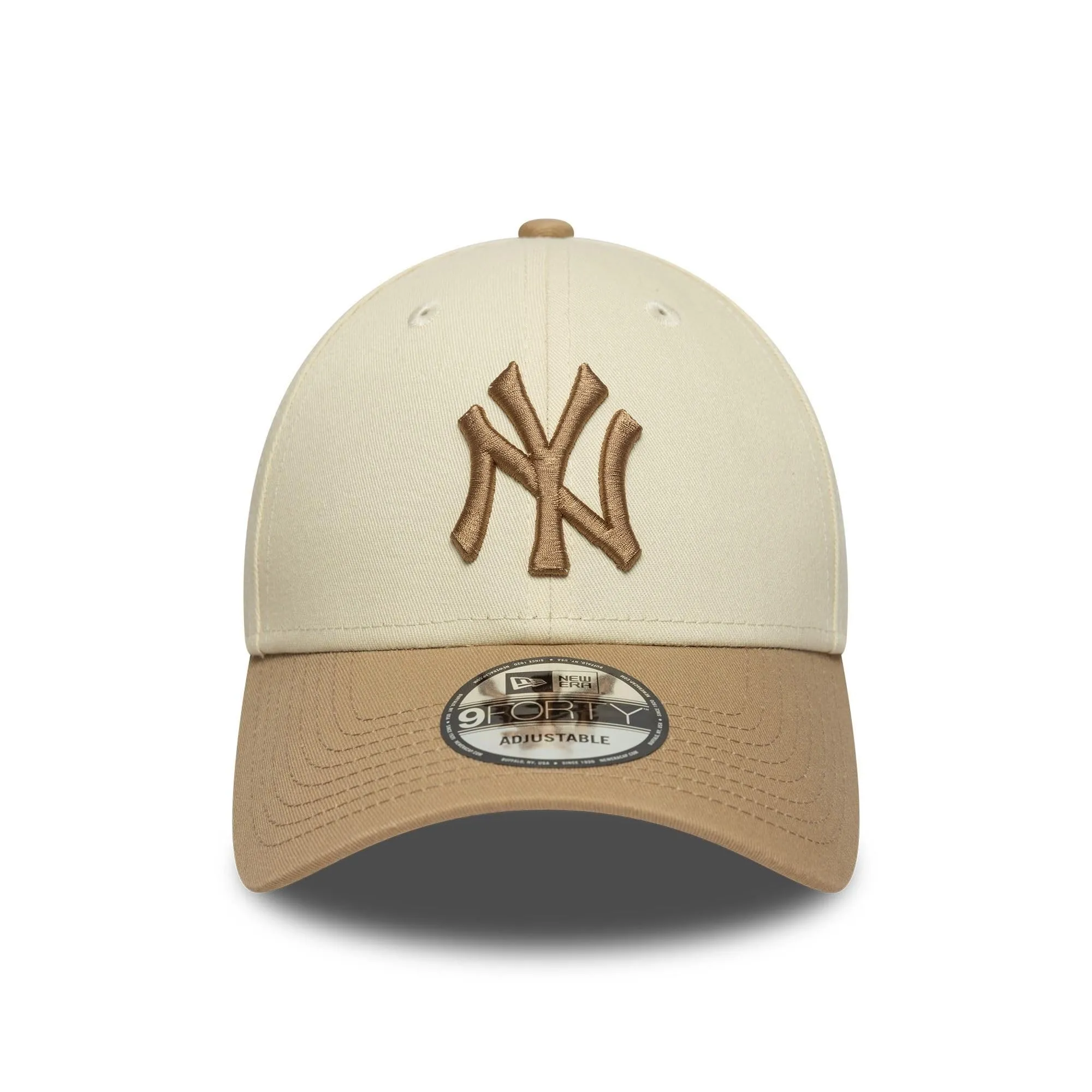 New Era New York Yankees MLB 9Forty Colour Block Cap - Beige - immagine 2