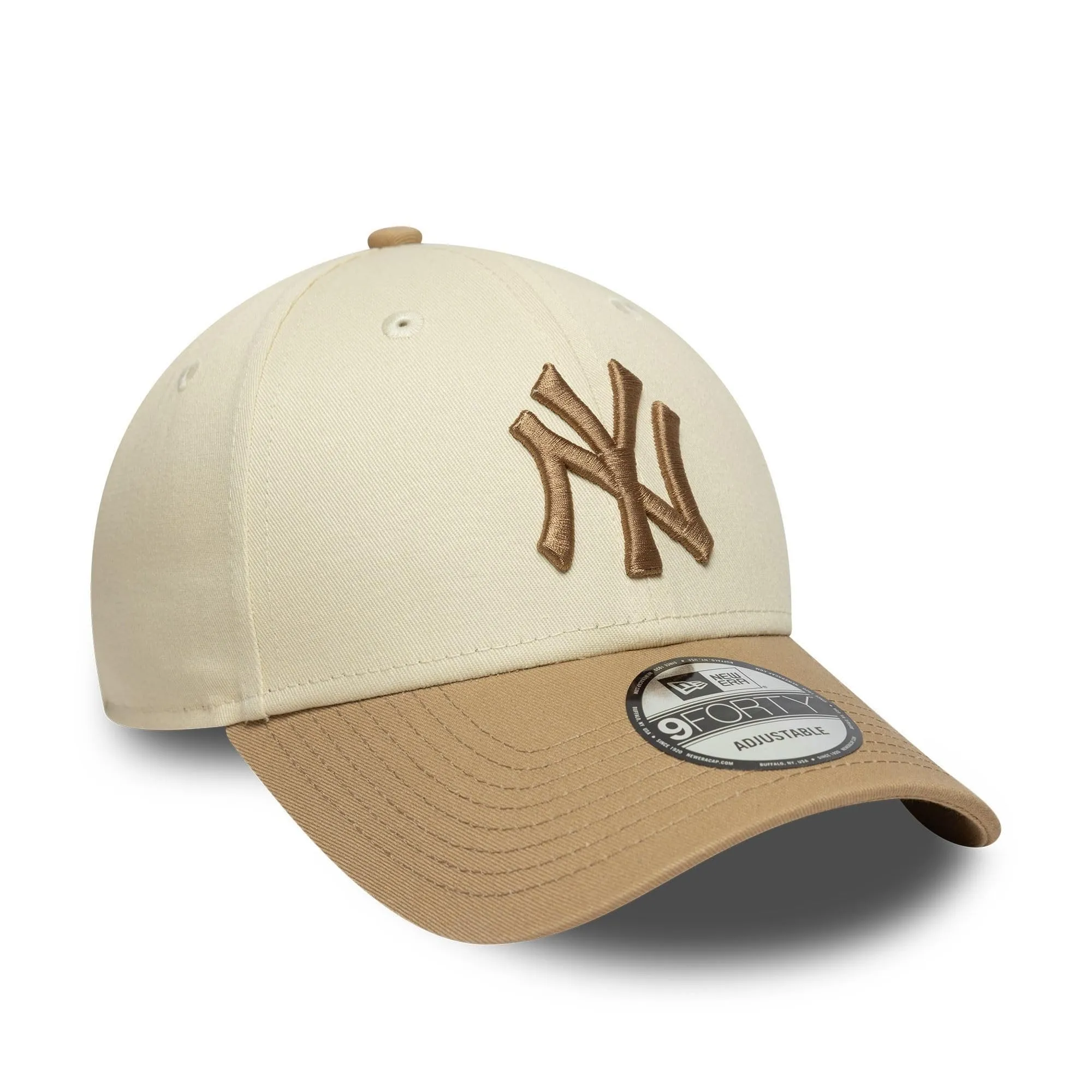 New Era New York Yankees MLB 9Forty Colour Block Cap - Beige - immagine 3