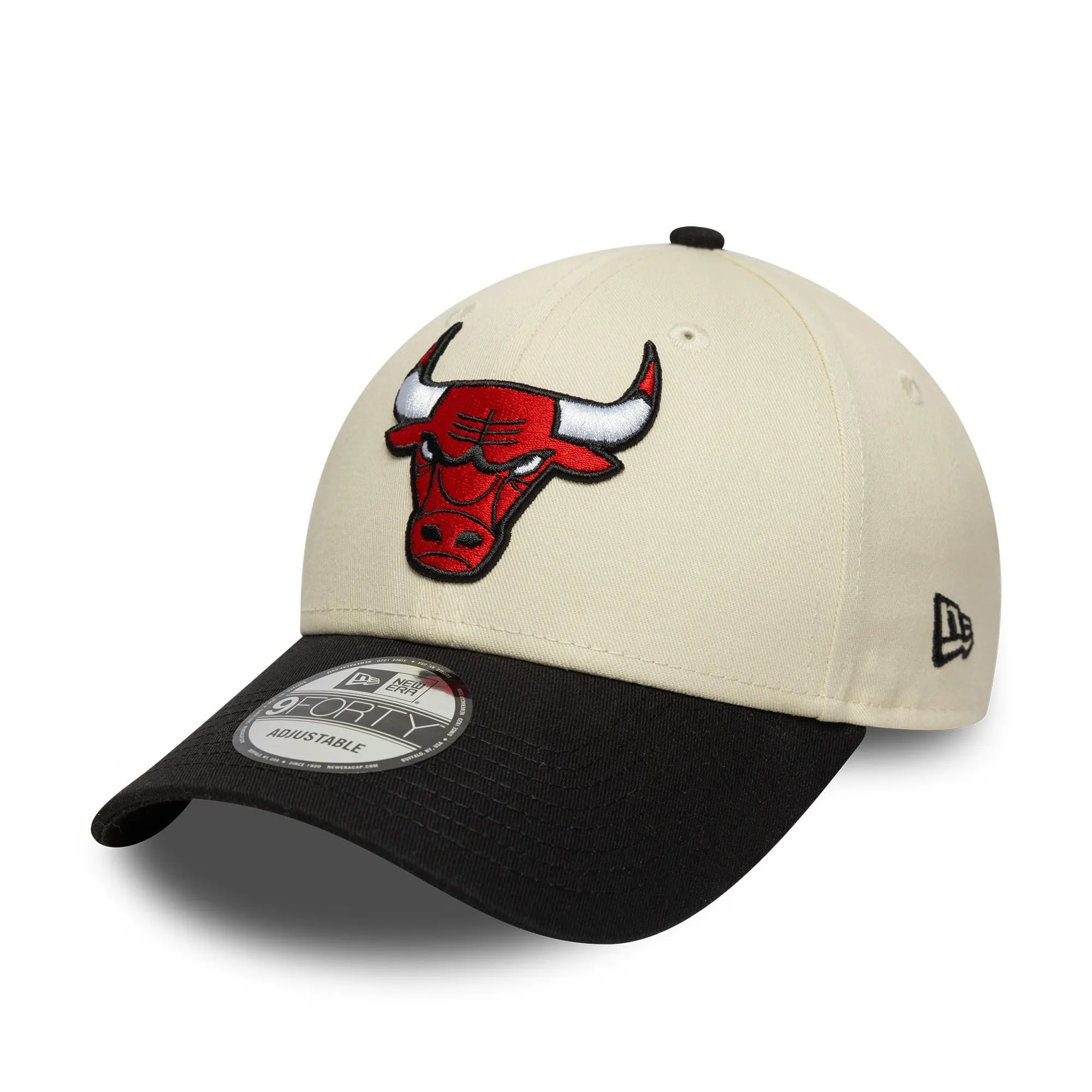 New Era Chicago Bulls NBA 9Forty Colour Block Cap - Beige/Black - immagine 1