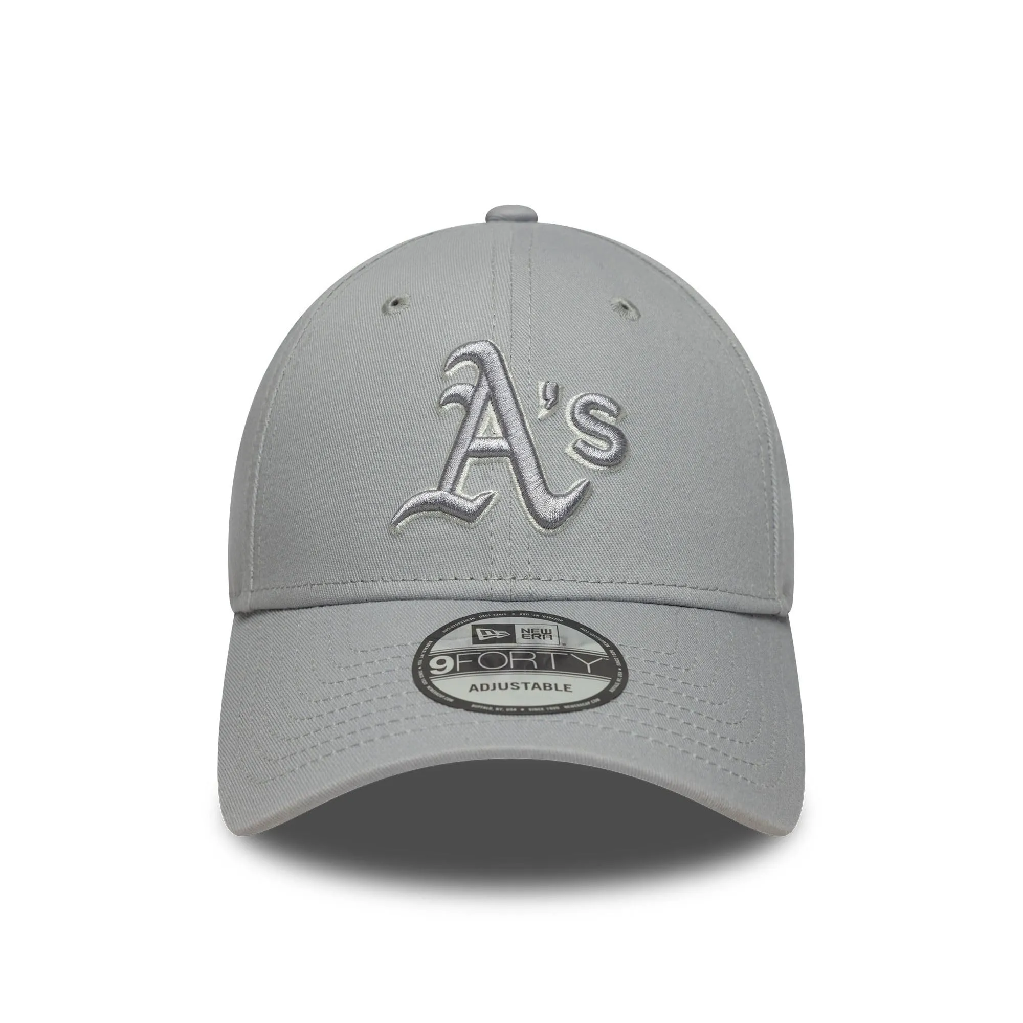 New Era Oakland Athletics MLB Team Outline 9Forty Cap - Light Grey - immagine 2