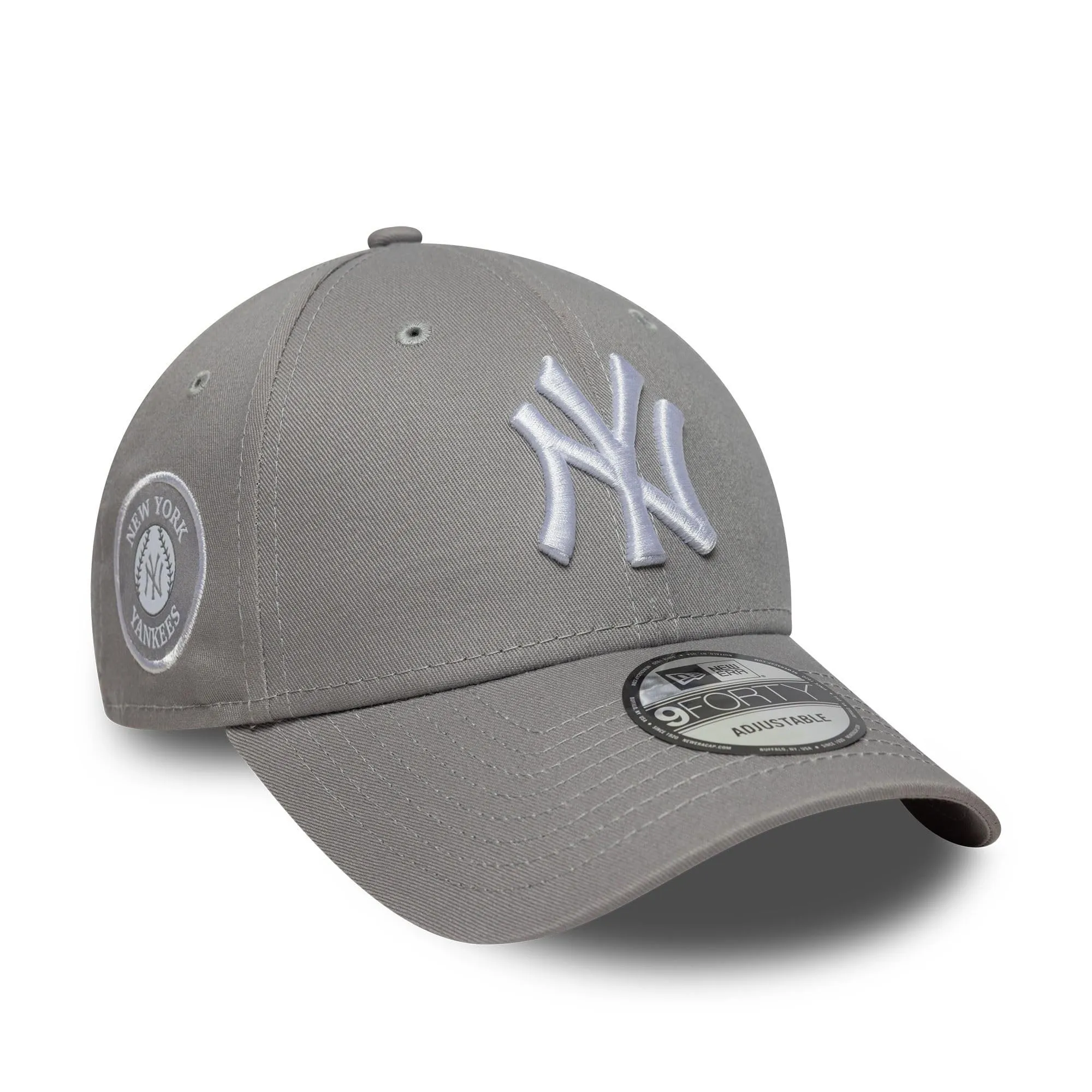 New Era New York Yankees MLB 9Forty Side Patch Hat - Grigio - immagine 1