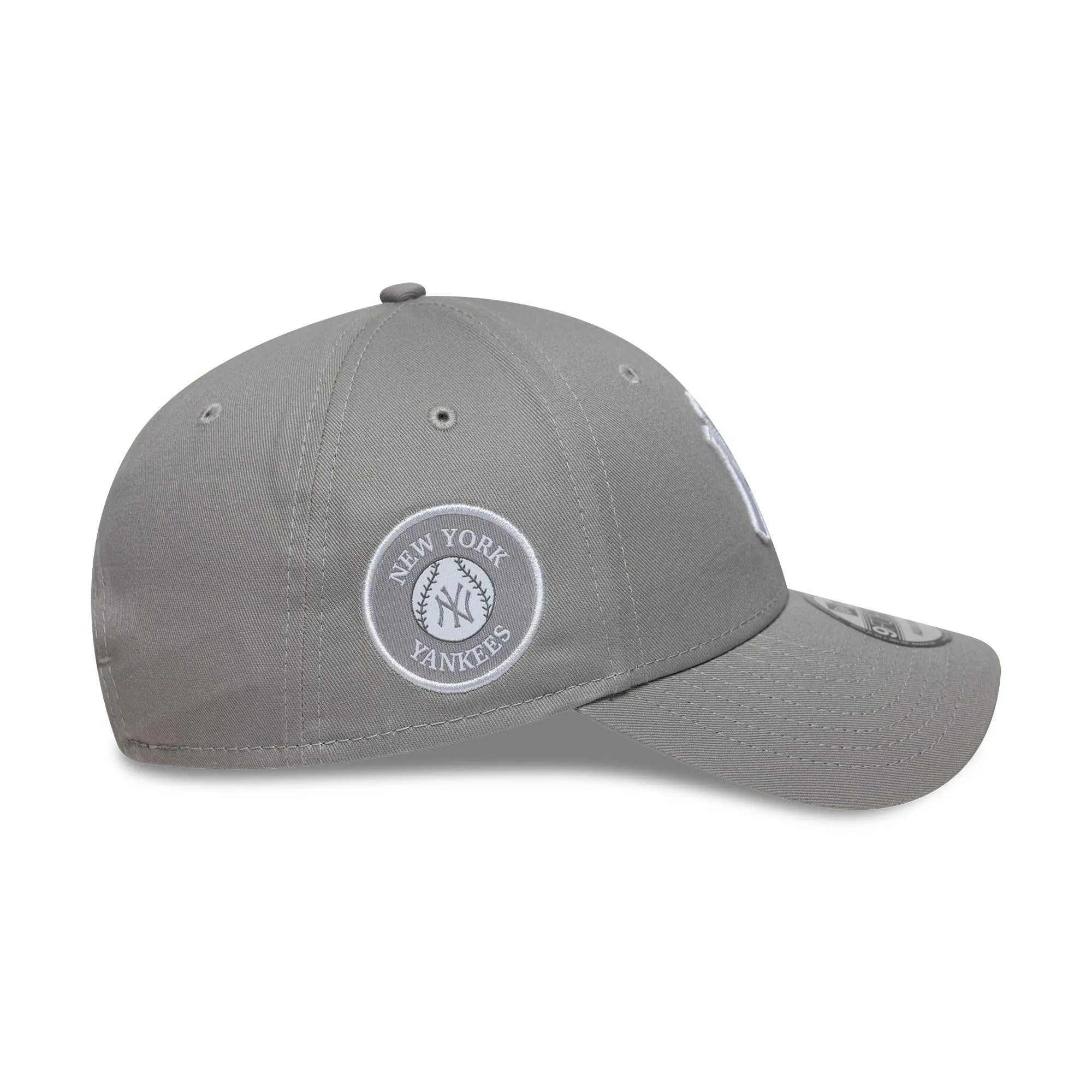 New Era New York Yankees MLB 9Forty Side Patch Hat - Grigio - immagine 6