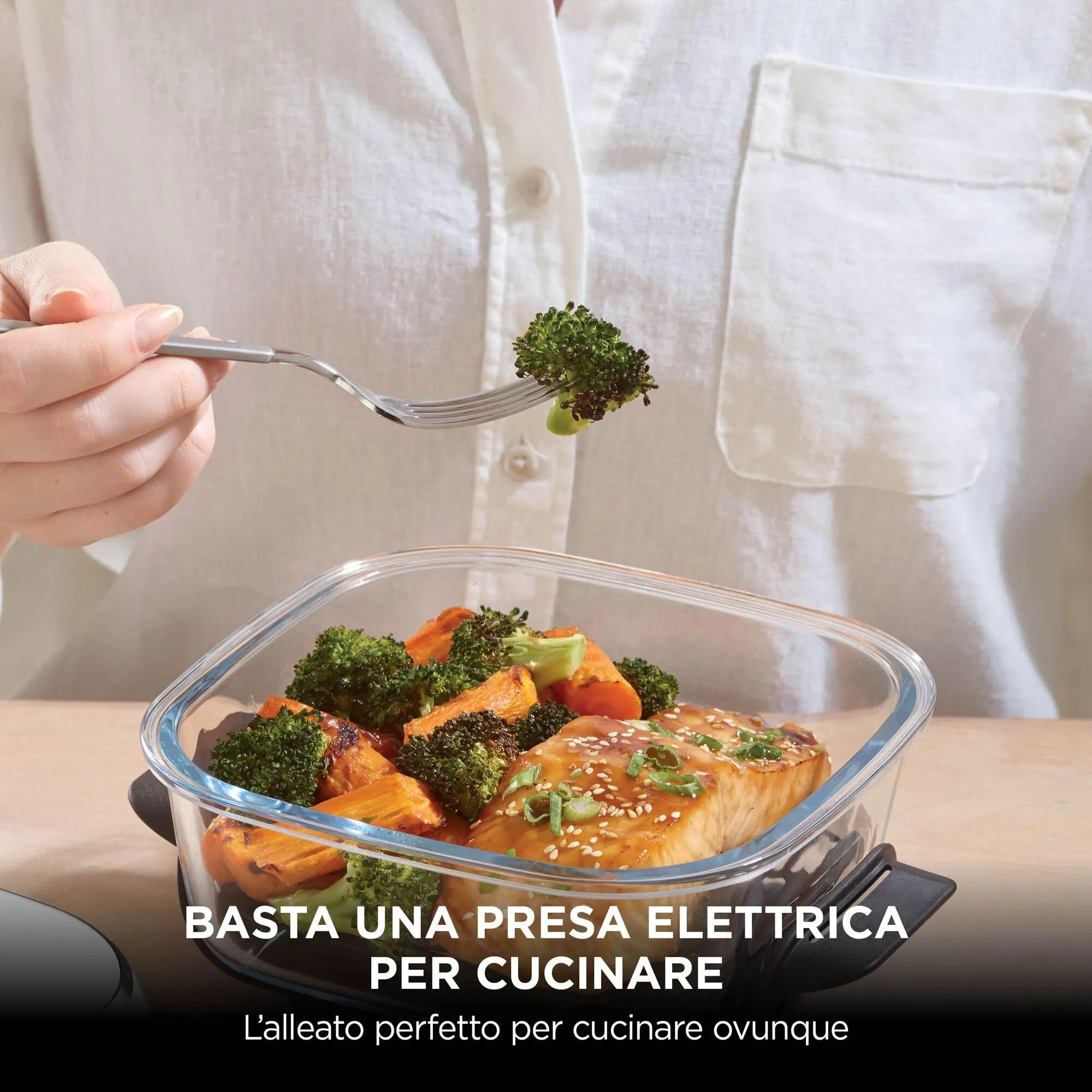 Ninja CRISPi Friggitrice ad Aria Portatile 4 in 1, 3,8L, Bianca - immagine 13