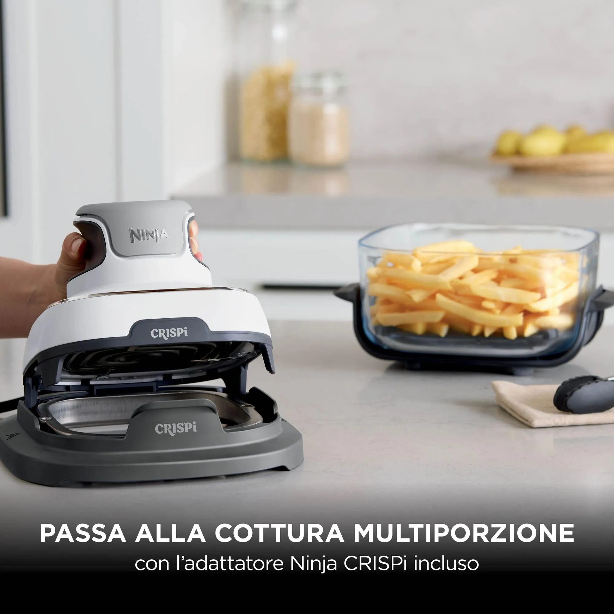 Ninja CRISPi Friggitrice ad Aria Portatile 4 in 1, 3,8L, Bianca - immagine 14