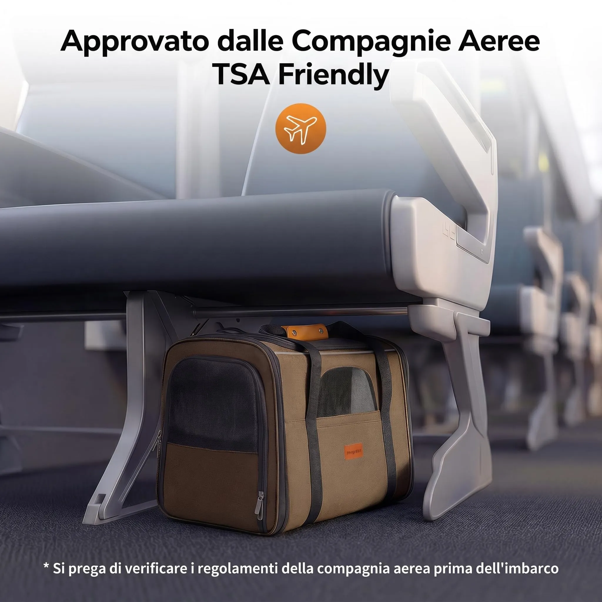 Morpilot Trasportino per Gatti e Cani, Pieghevole, 44x31x34cm, Marrone - immagine 8