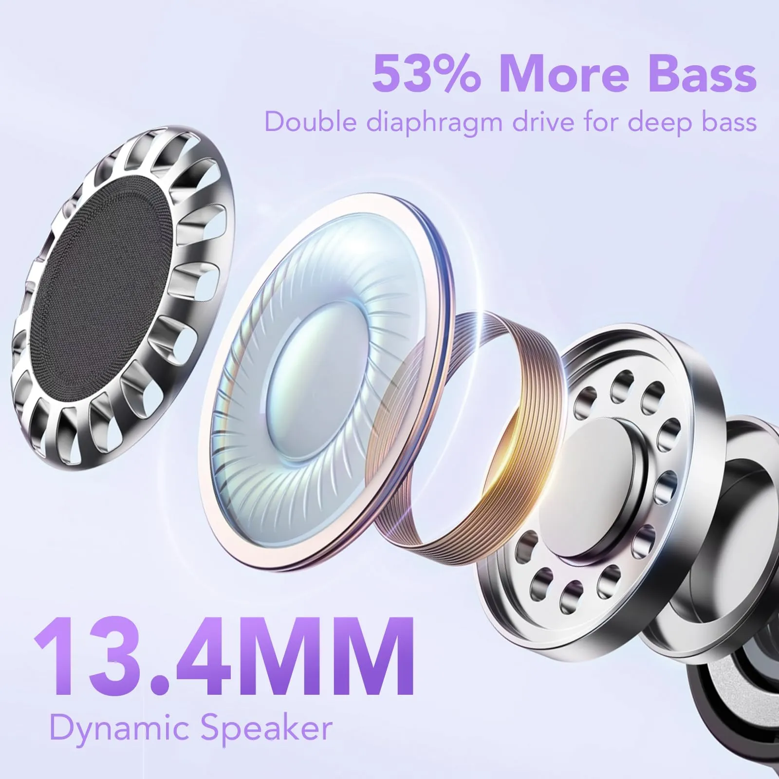 QXQ S26 Cuffie Bluetooth 5.4 con Riduzione Rumore ENC - immagine 3