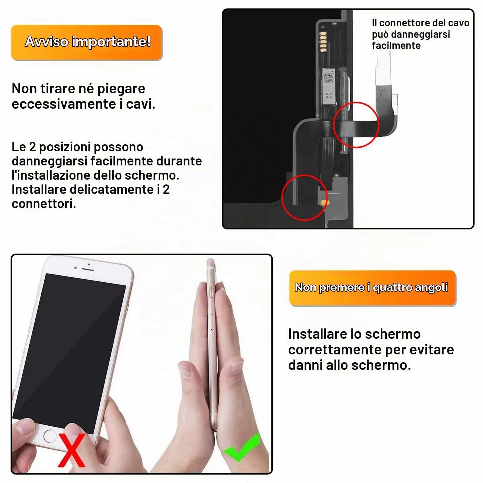 LL TRADER Schermo LCD 6,1'' per iPhone 12/12 Pro e Kit di Riparazione - immagine 7