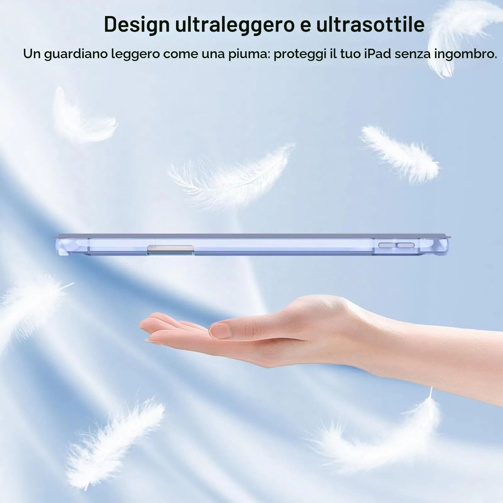 MoKo Cover per iPad Air 11 Pollici (M4/M3/M2) 2024-2026 con Portapenna - immagine 8