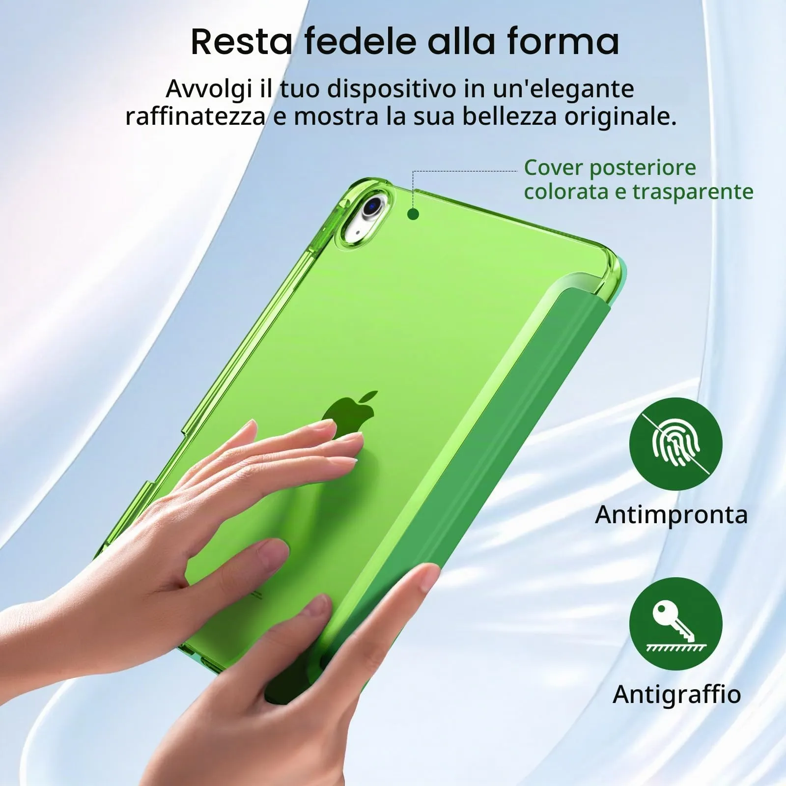 MoKo Cover per iPad Air 11 Pollici (M4/M3/M2) con Portapenna - immagine 5