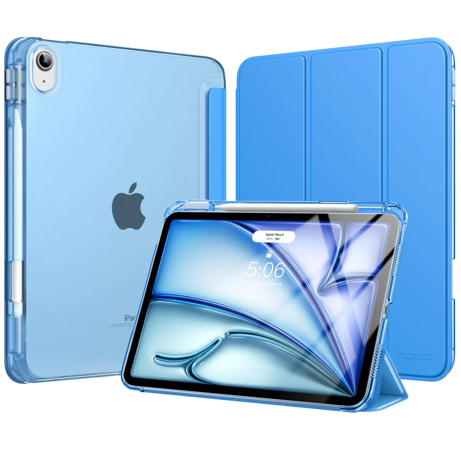 MoKo Cover per iPad Air 11 Pollici (M4/M3/M2) 2024-2026 con Portapenna - immagine 1