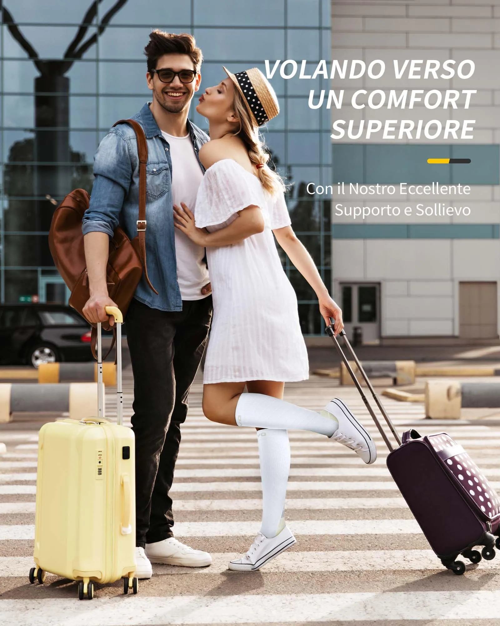 CAMBIVO Calze a Compressione Graduata 20-30mmHg per Donna e Uomo, Pack da 2 Paia - immagine 6