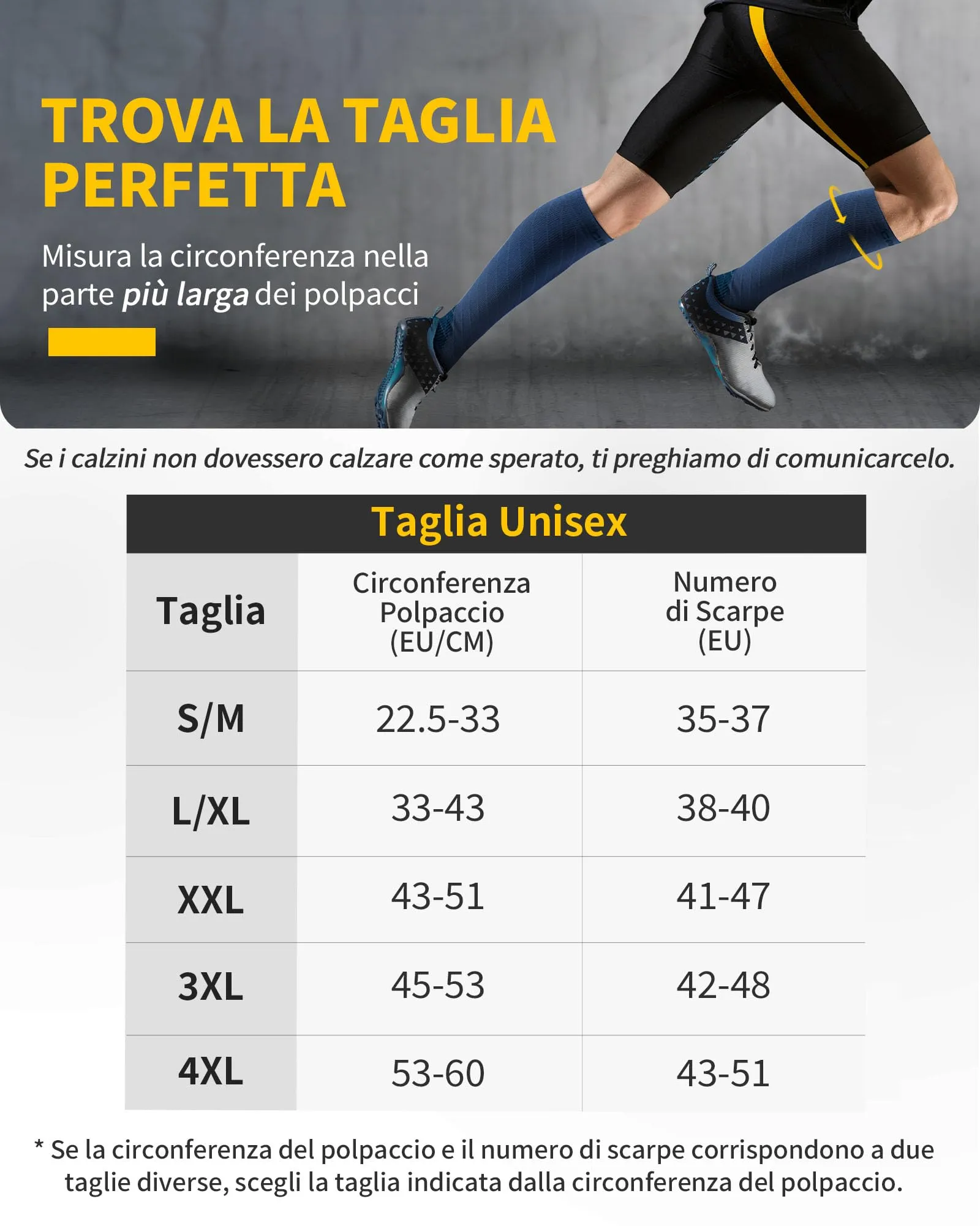 CAMBIVO Calze a Compressione Graduata 20-30mmHg, 2 Paia, Donna e Uomo - immagine 2