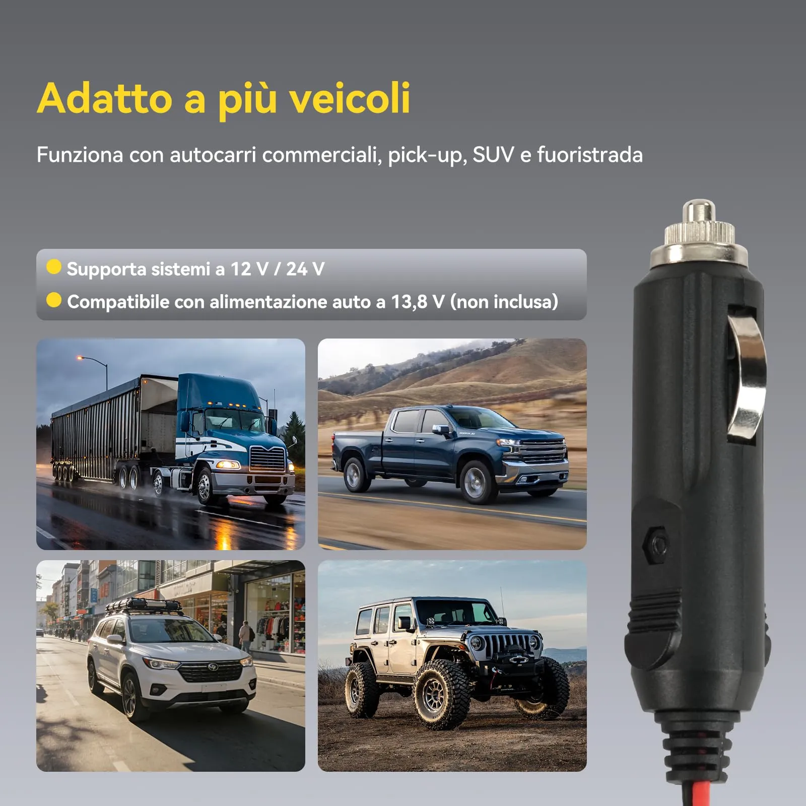Retevis MB63B CB Radio con Antenna, 12V/24V, AM/FM, Display TFT Colori, NRC, CTCSS/DCS, VOX, 40 Canali, EMG CH9/19 - immagine 5