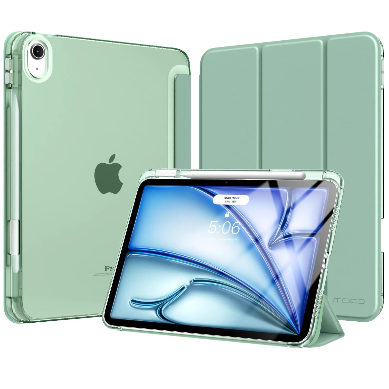 MoKo Cover per iPad Air 11 Pollici (M4/M3/M2) 2026/2025/2024 con Portapenna - immagine 1