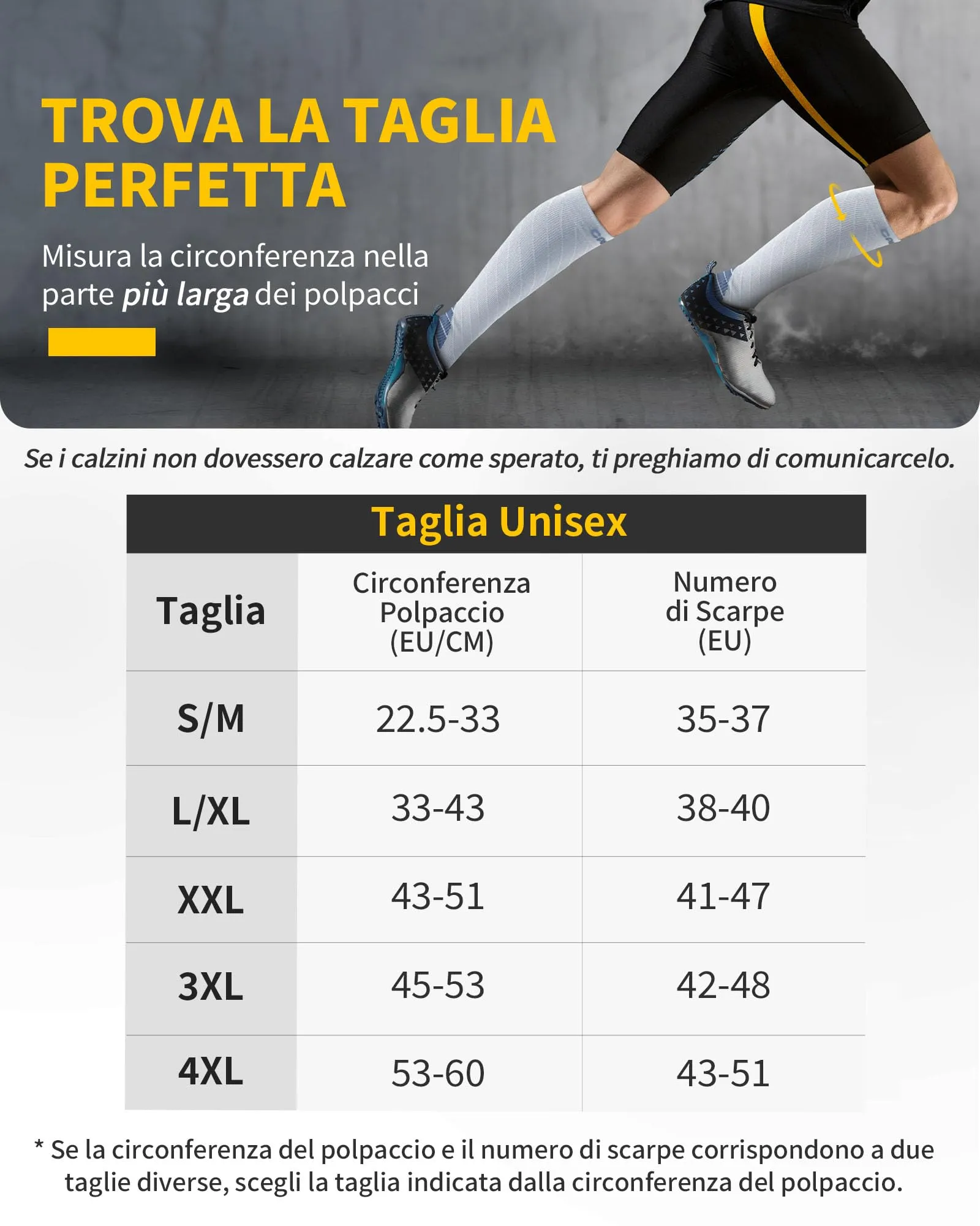 CAMBIVO Calze Compressione Graduata 20-30mmHg, 2 Paia, Donna e Uomo - immagine 2