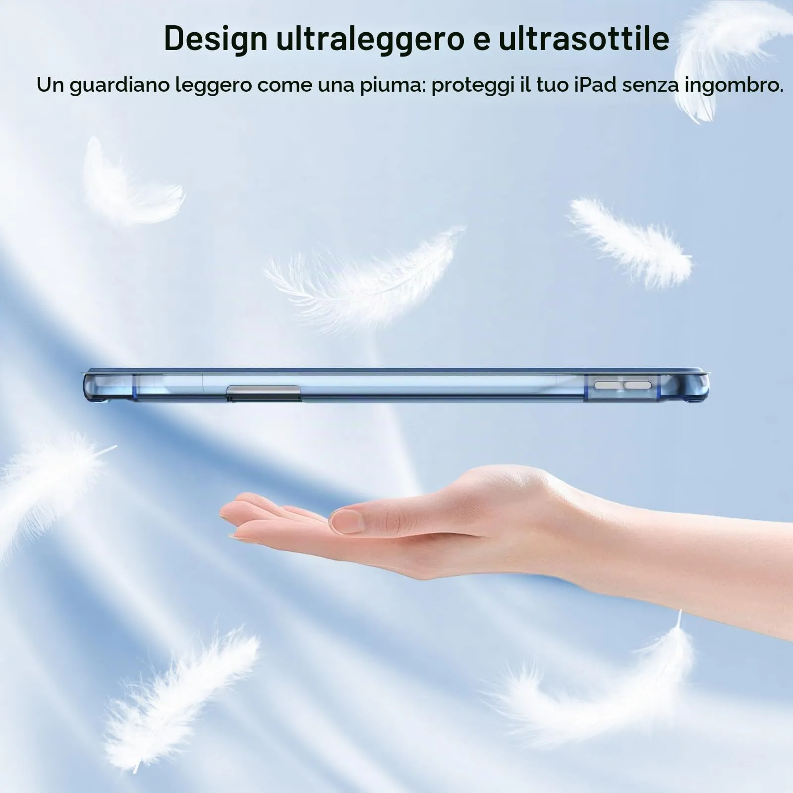 MoKo Cover per iPad Air 11 Pollici (M4/M3/M2) 2024-2026 con Portapenna - immagine 8