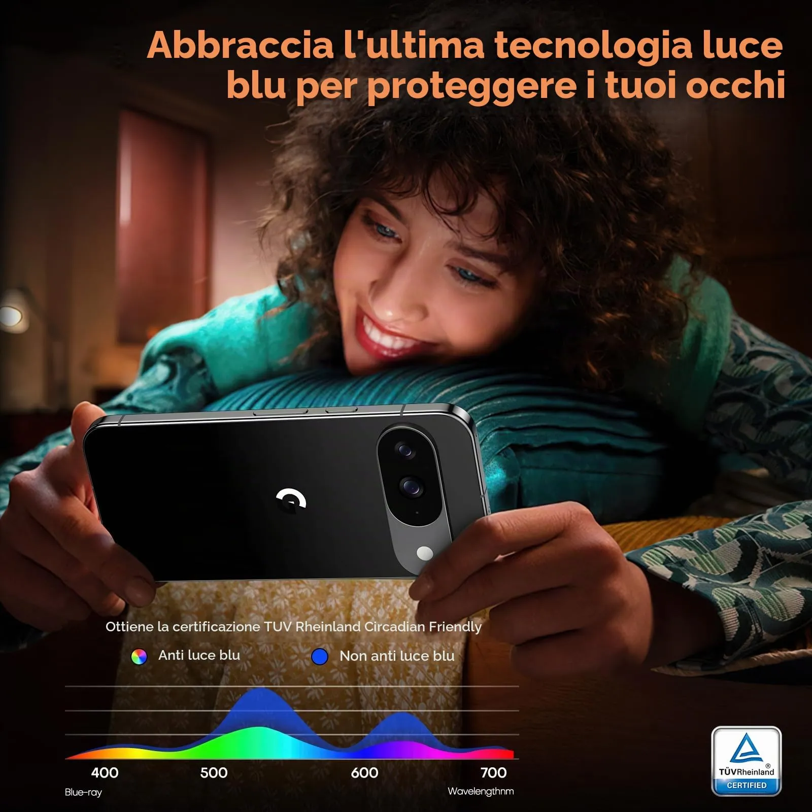 TOCOL Pellicola in Vetro Temperato per Google Pixel 9 6,3 Pollici, 2 Pezzi - immagine 6
