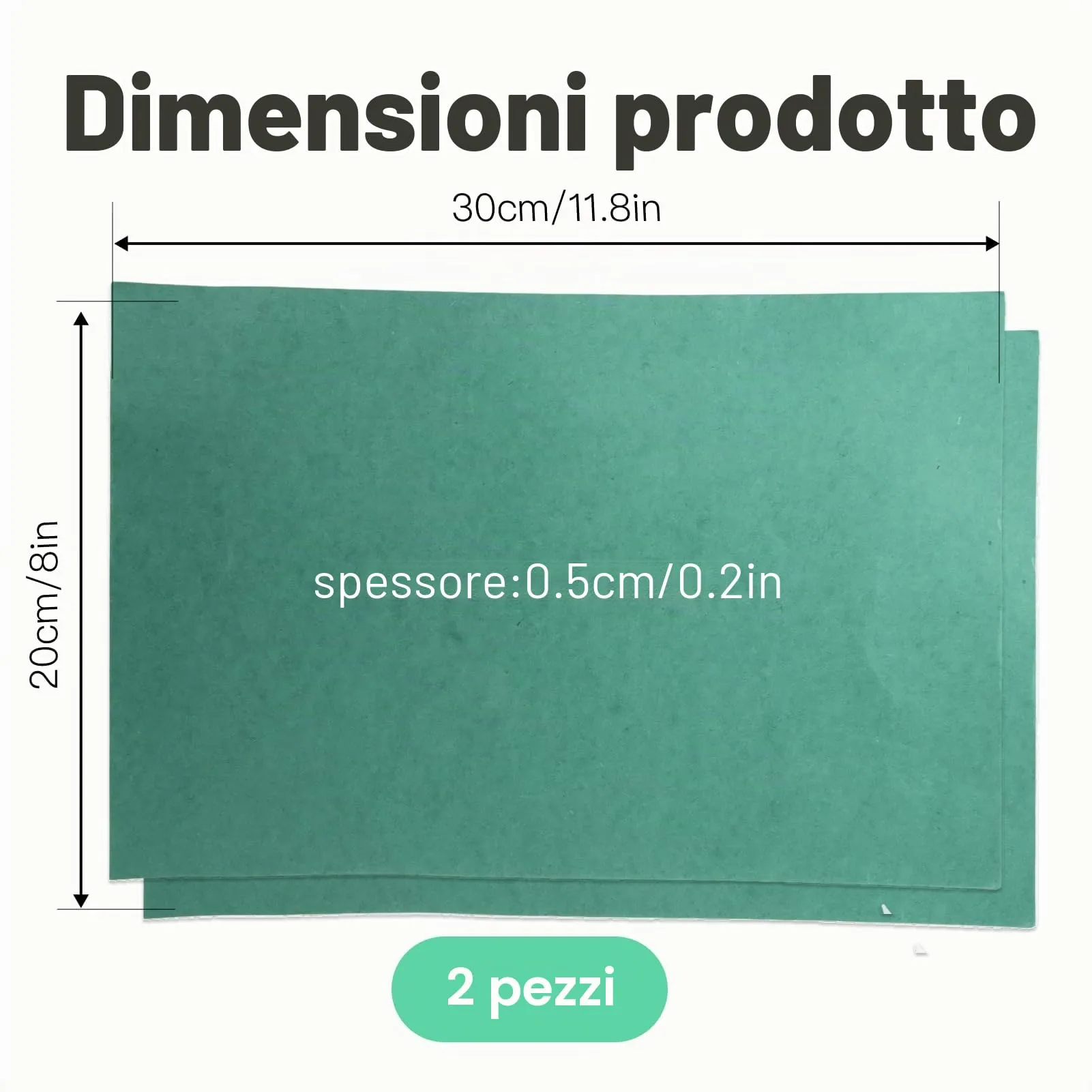 RowGlow Fogli di guarnizione motore carburatore 300x200x0,5 mm, 2 pezzi - immagine 2