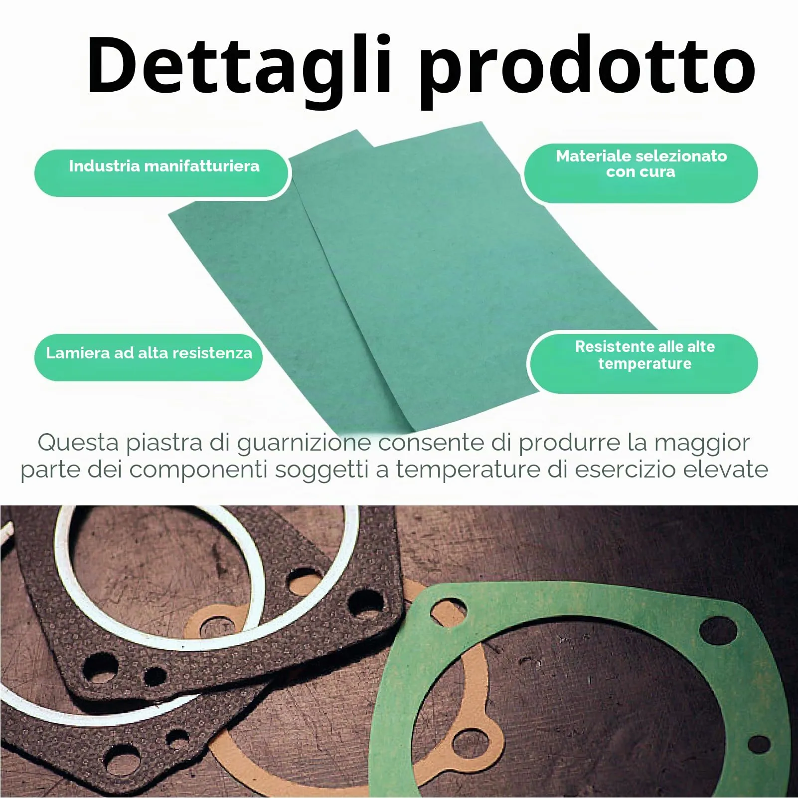 RowGlow Fogli di guarnizione motore carburatore 300x200x0,5 mm, 2 pezzi - immagine 3