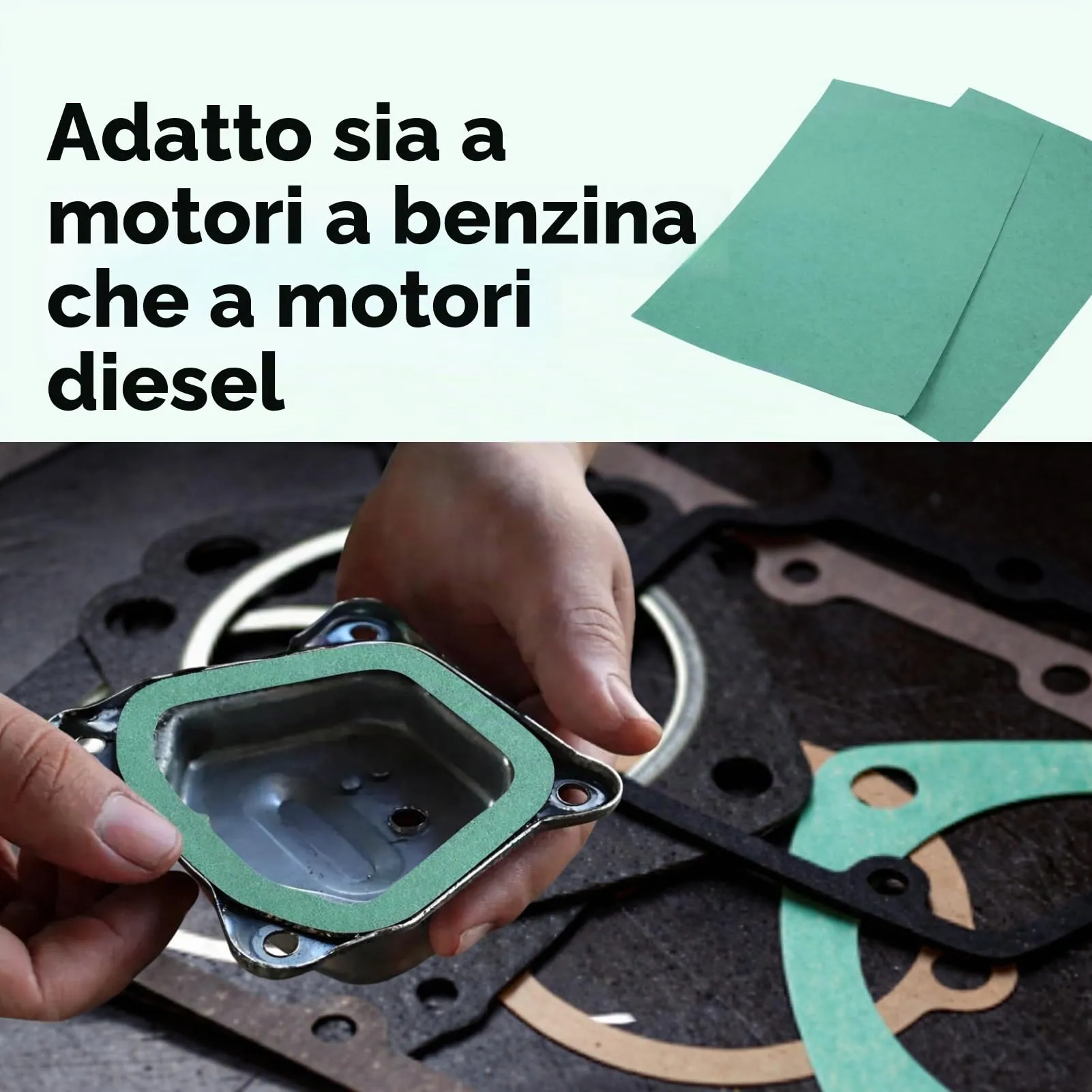 RowGlow Fogli di guarnizione motore carburatore 300x200x0,5 mm, 2 pezzi - immagine 6