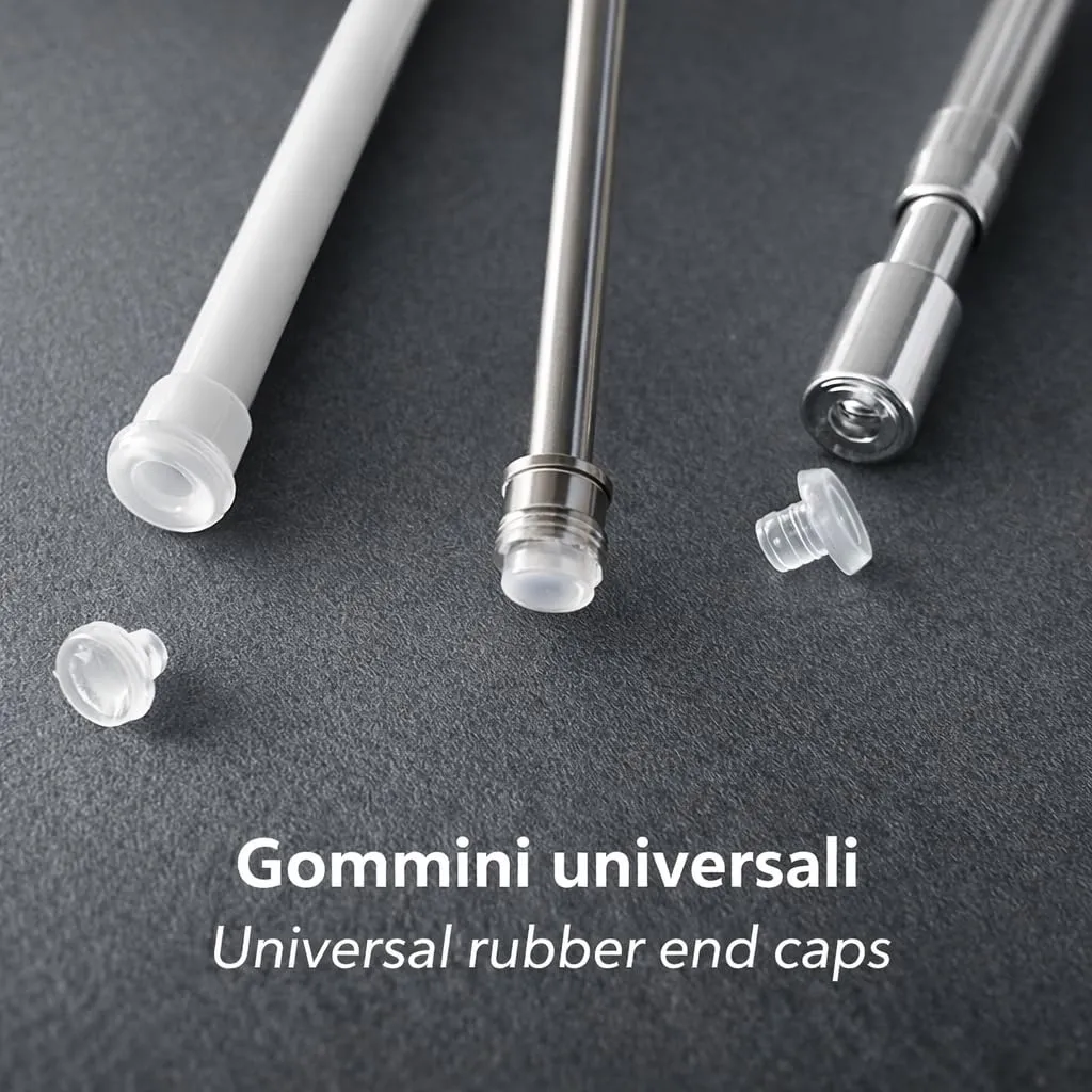 Byour3 Gommini per Astine con Molla a Pressione, Accessori Bacchette Estensibili, Set 10 pezzi - immagine 2
